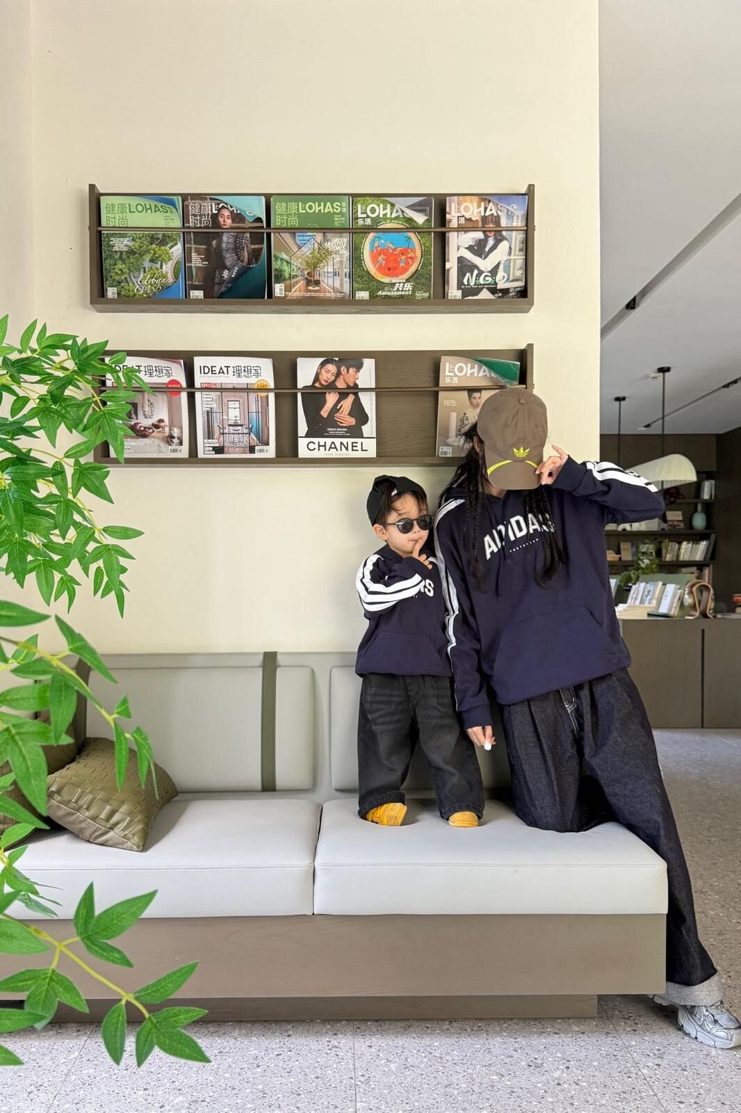 廠單 AD藏藍美式字母親子系列