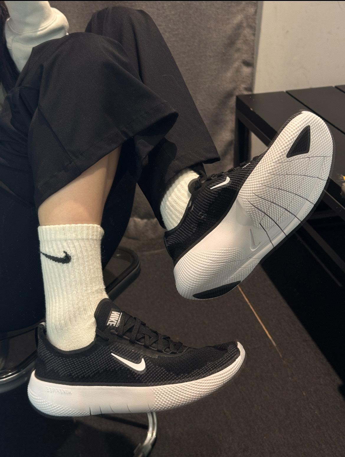 女鞋 NIKE W FREE 2025 黑白 編織 透氣 多功能 訓練 運動 慢跑鞋【HF2720-002】