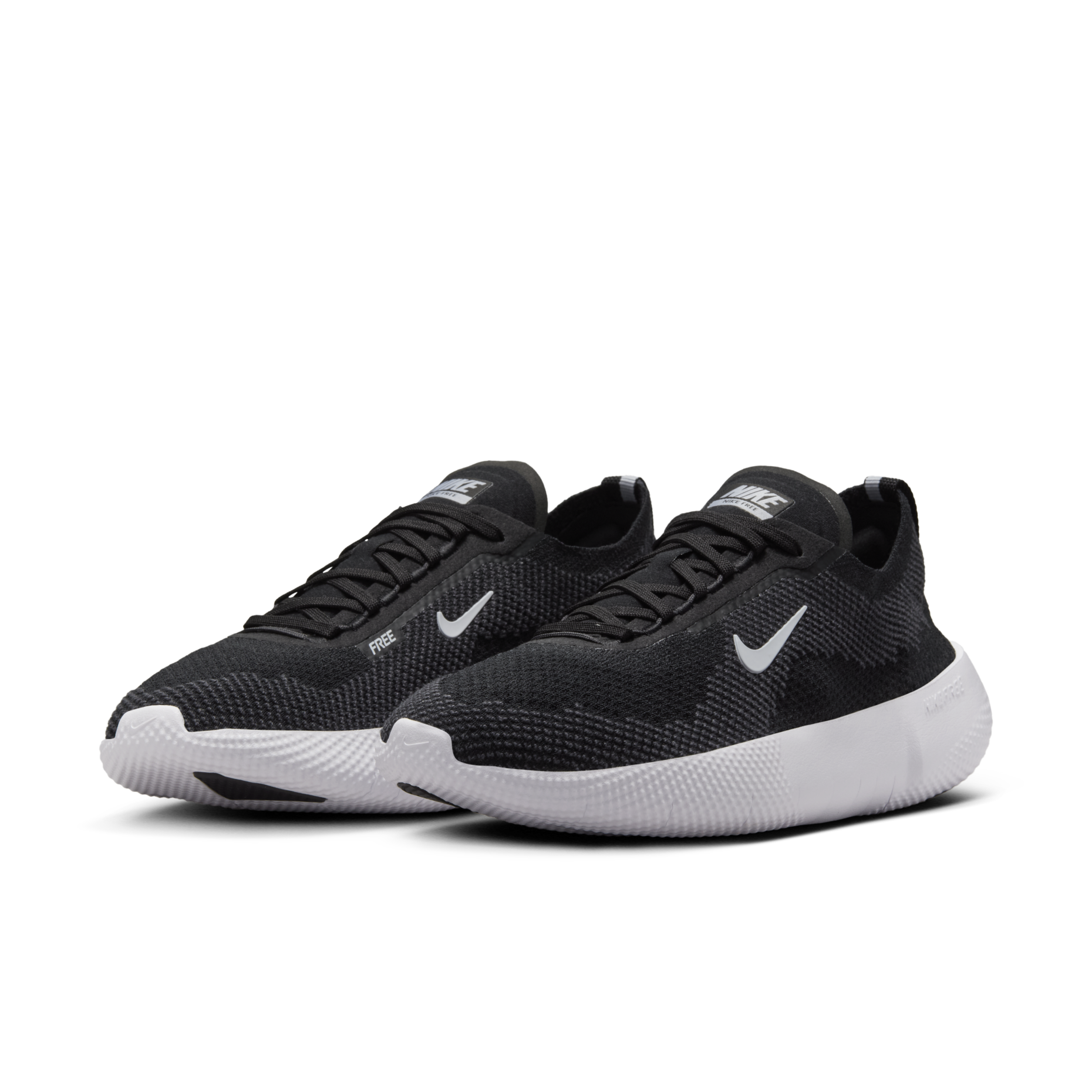 dm20素子白2ユニ黒1BS2 NIKE W FREE 2025 黑白編織透氣多功能訓練運動慢跑鞋【HF2720-002】