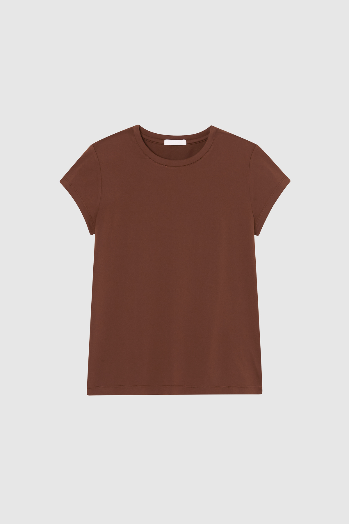 LITHE 短袖合身T-SHIRT 女（深咖）