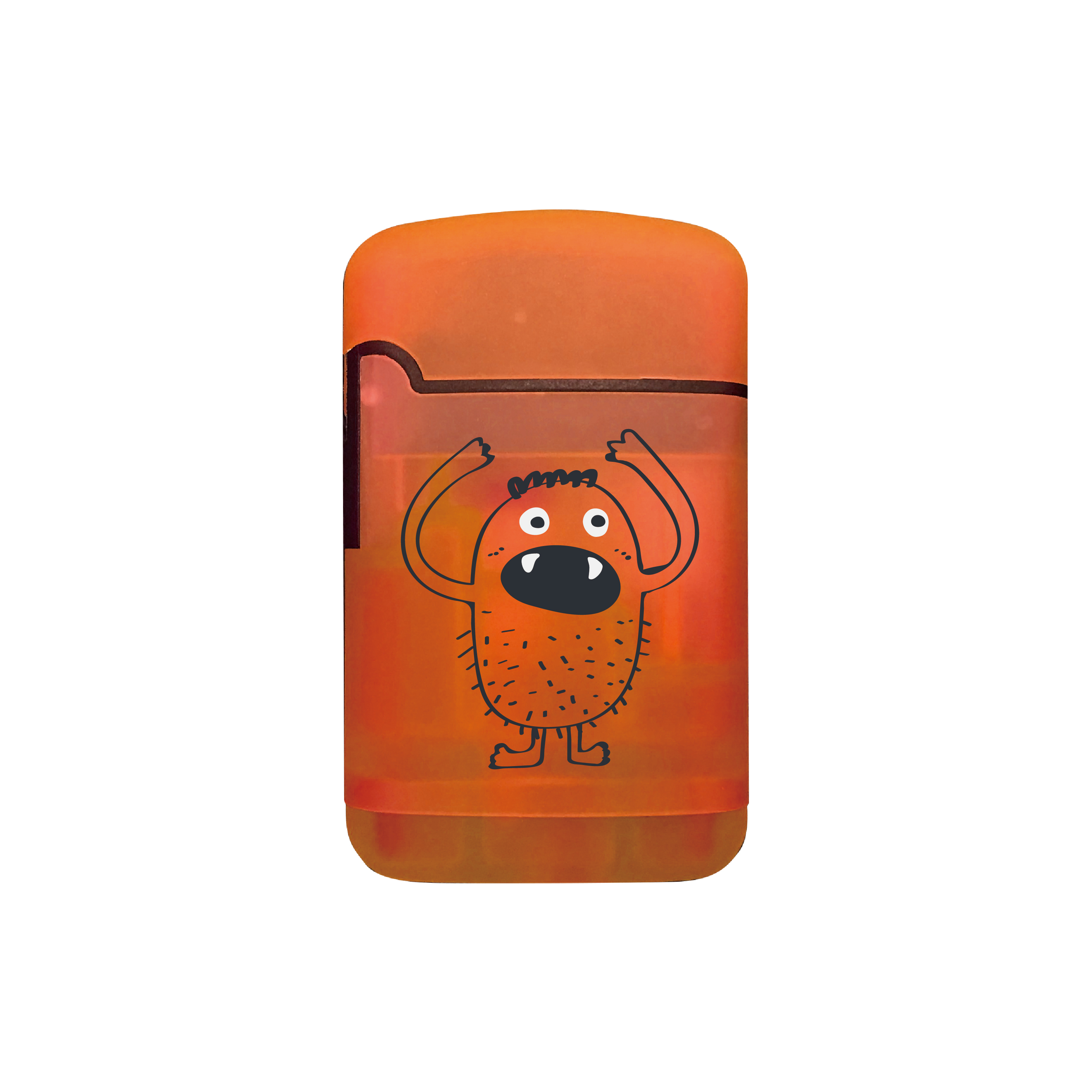 12入裝ZENGAZ防風打火機 Weird monster | ㄎㄧㄤ小獸-螢光橘