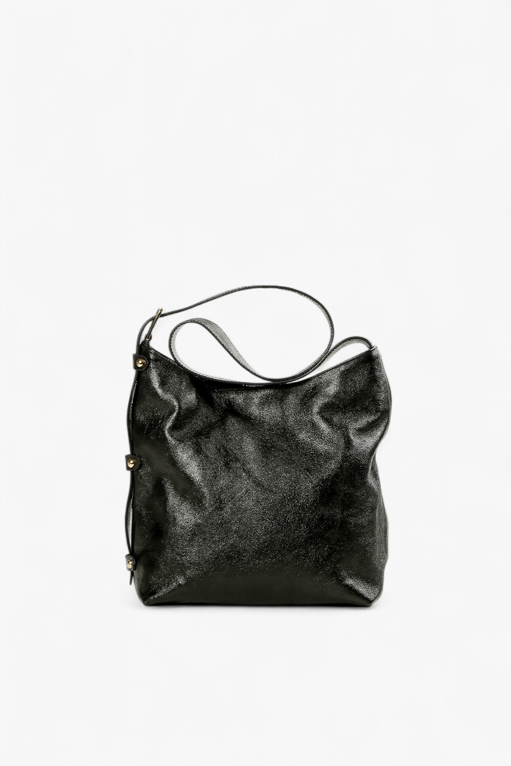 Village 極簡方型水桶包 黑1