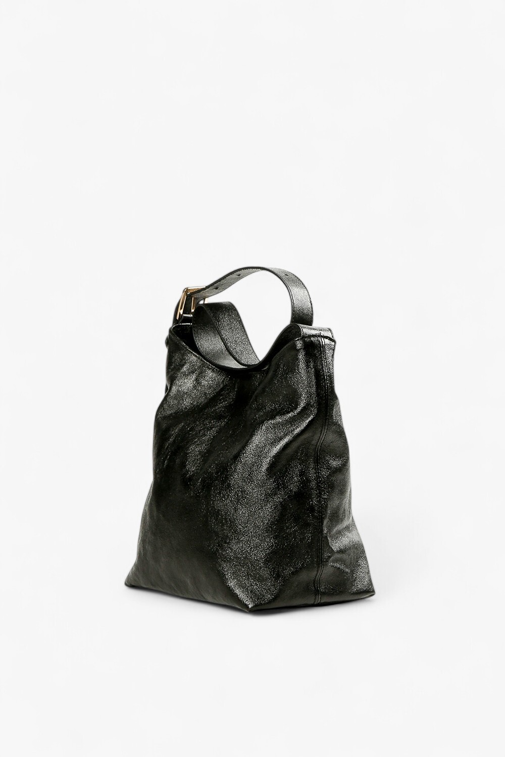 Village 極簡方型水桶包 黑1