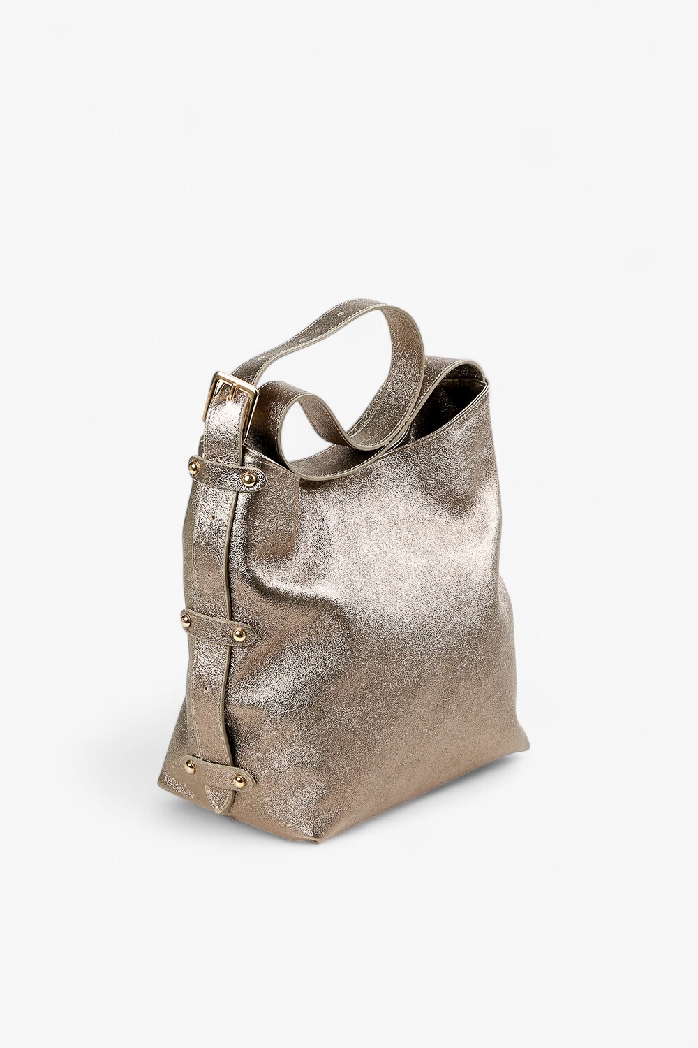 Village 極簡方型水桶包 古銅