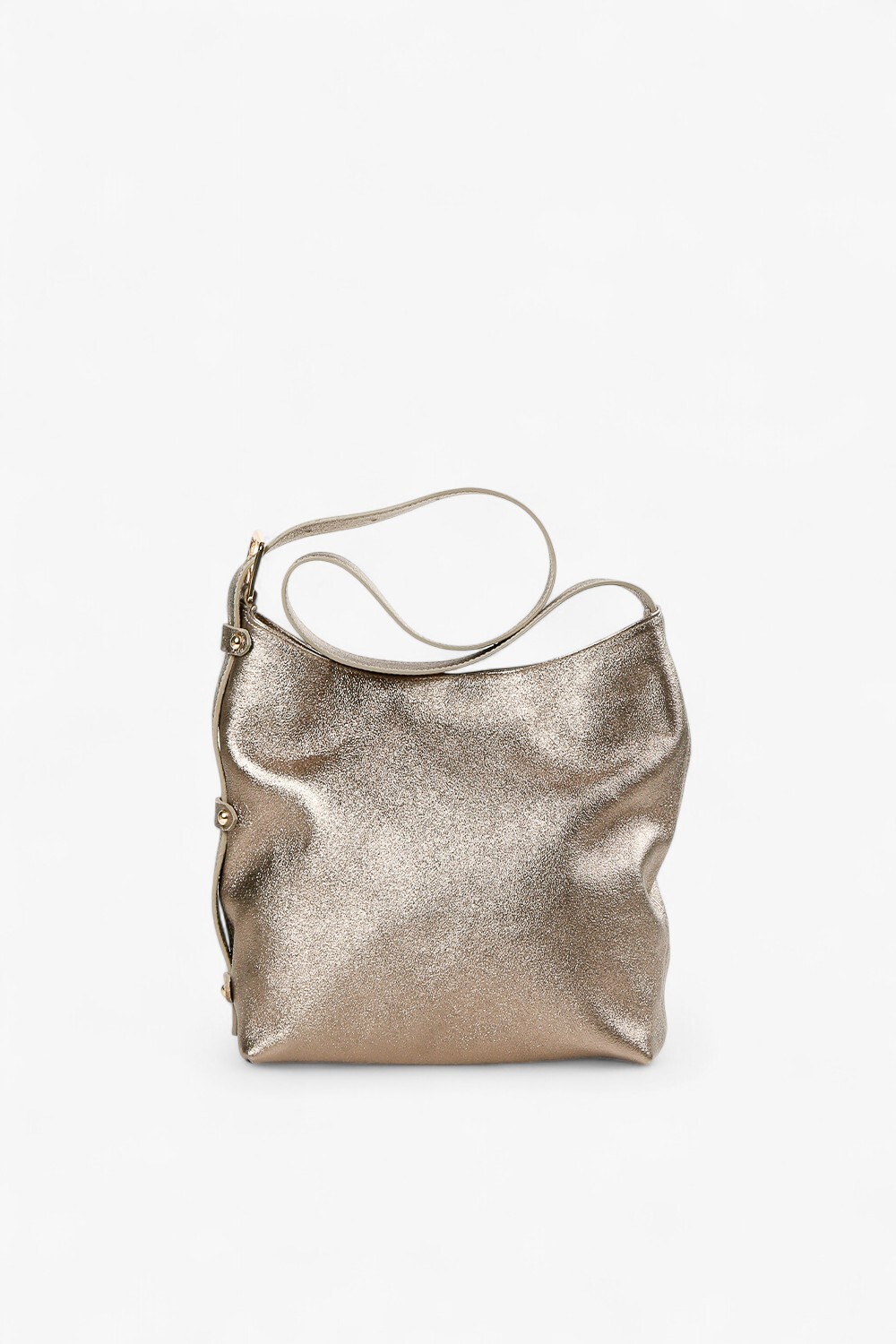 Village 極簡方型水桶包 古銅