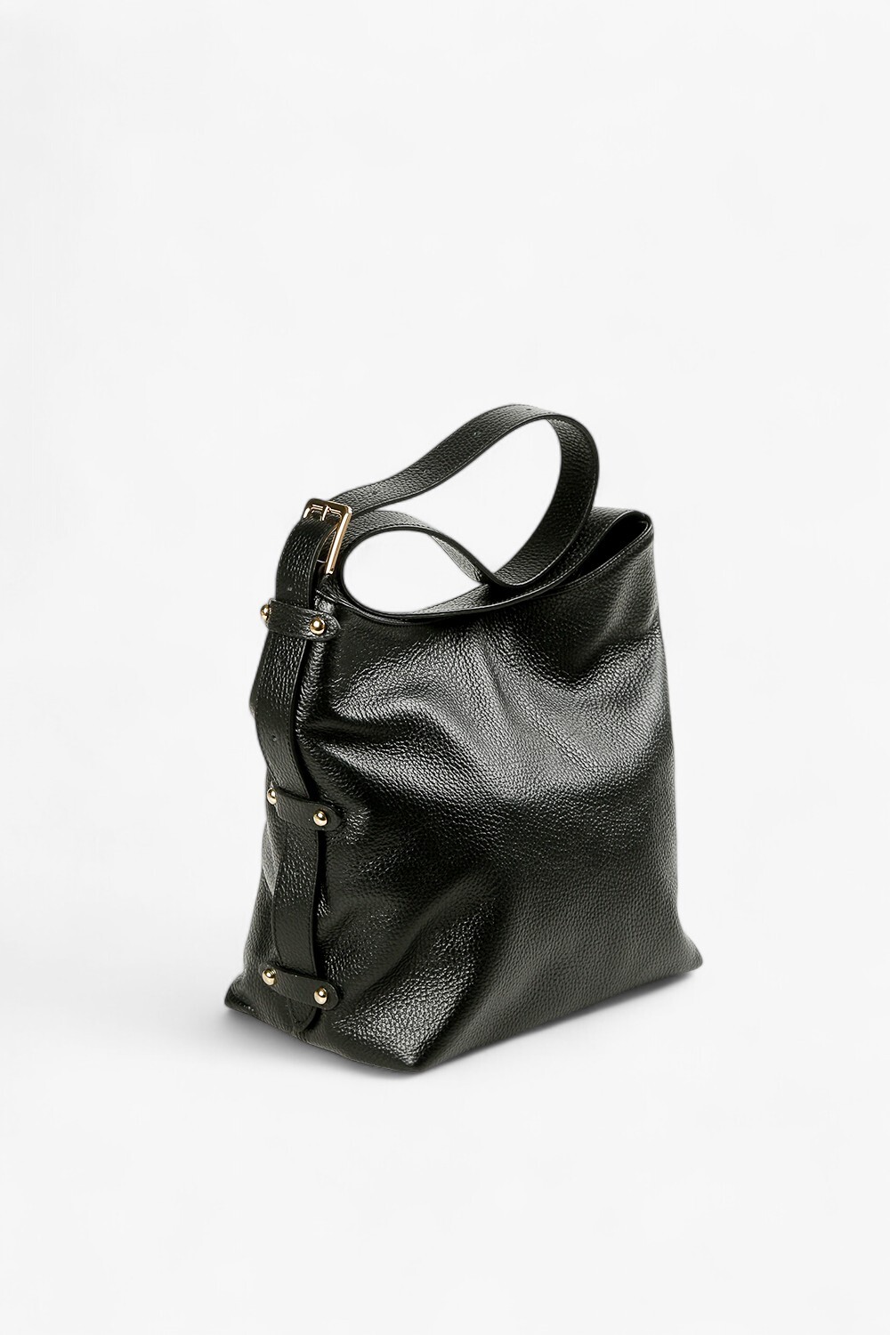 Village 極簡方型水桶包 黑色