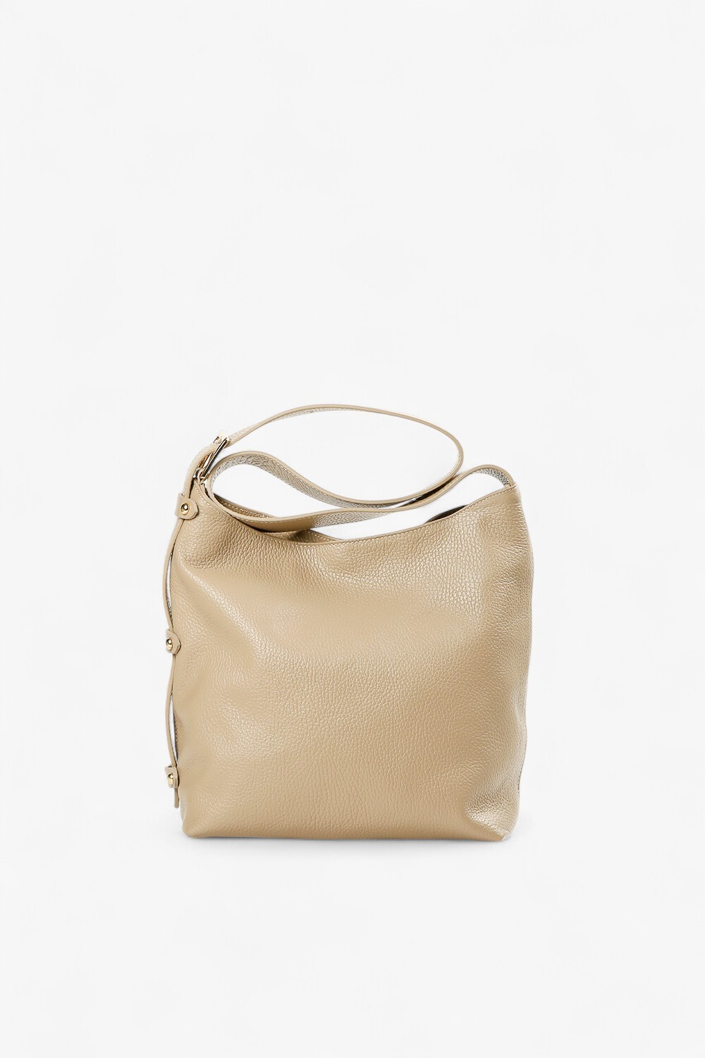 Village 極簡方型水桶包 深米