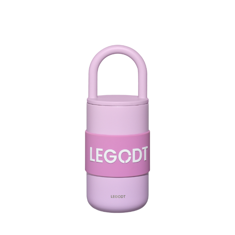 韓國 LEGODT 多巴胺繽紛提把保溫瓶 standard 400ml 薰衣草紫