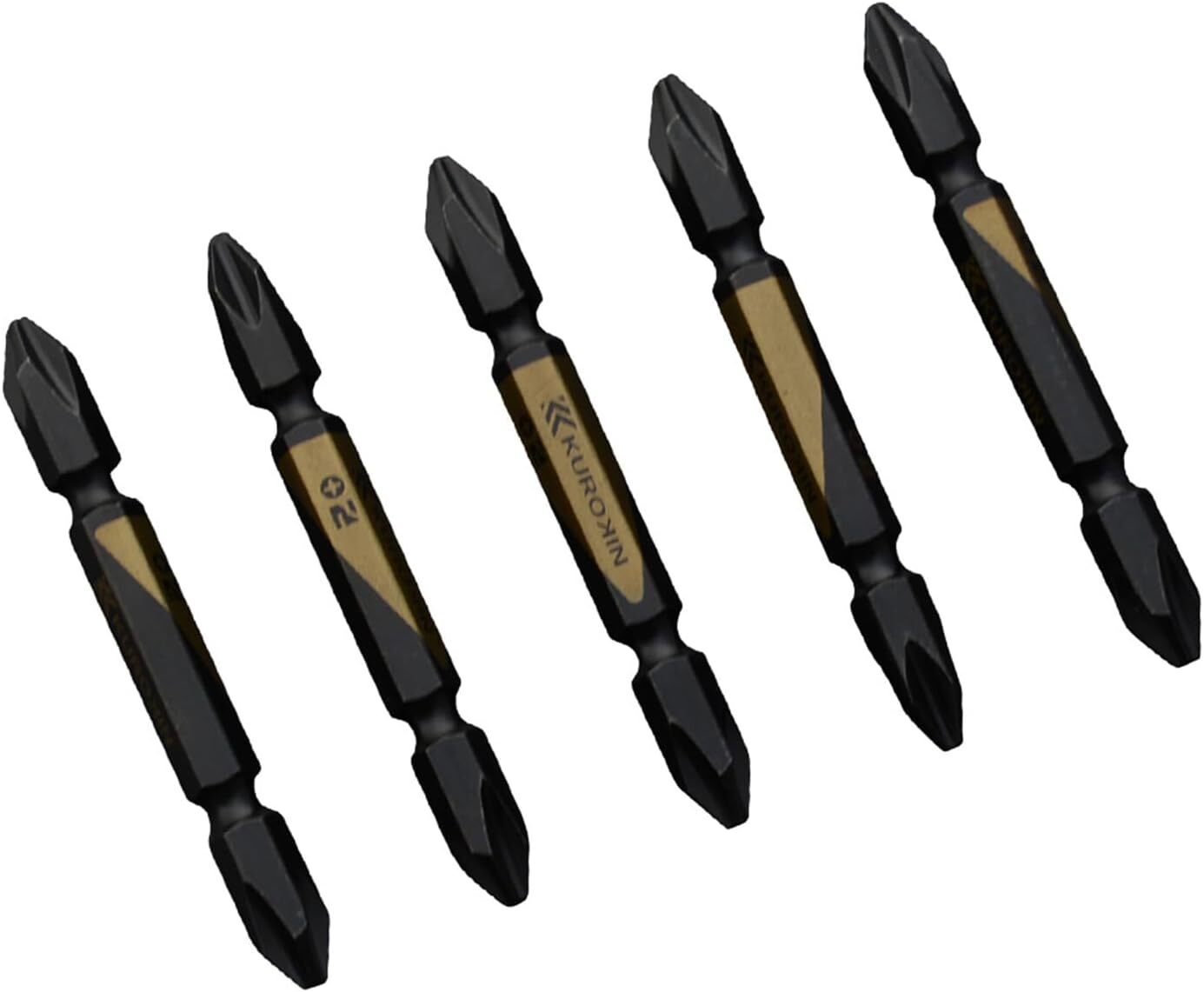 【Kurokin】高強度雙頭起子頭PH2x65mm 5入 5215-65-BG