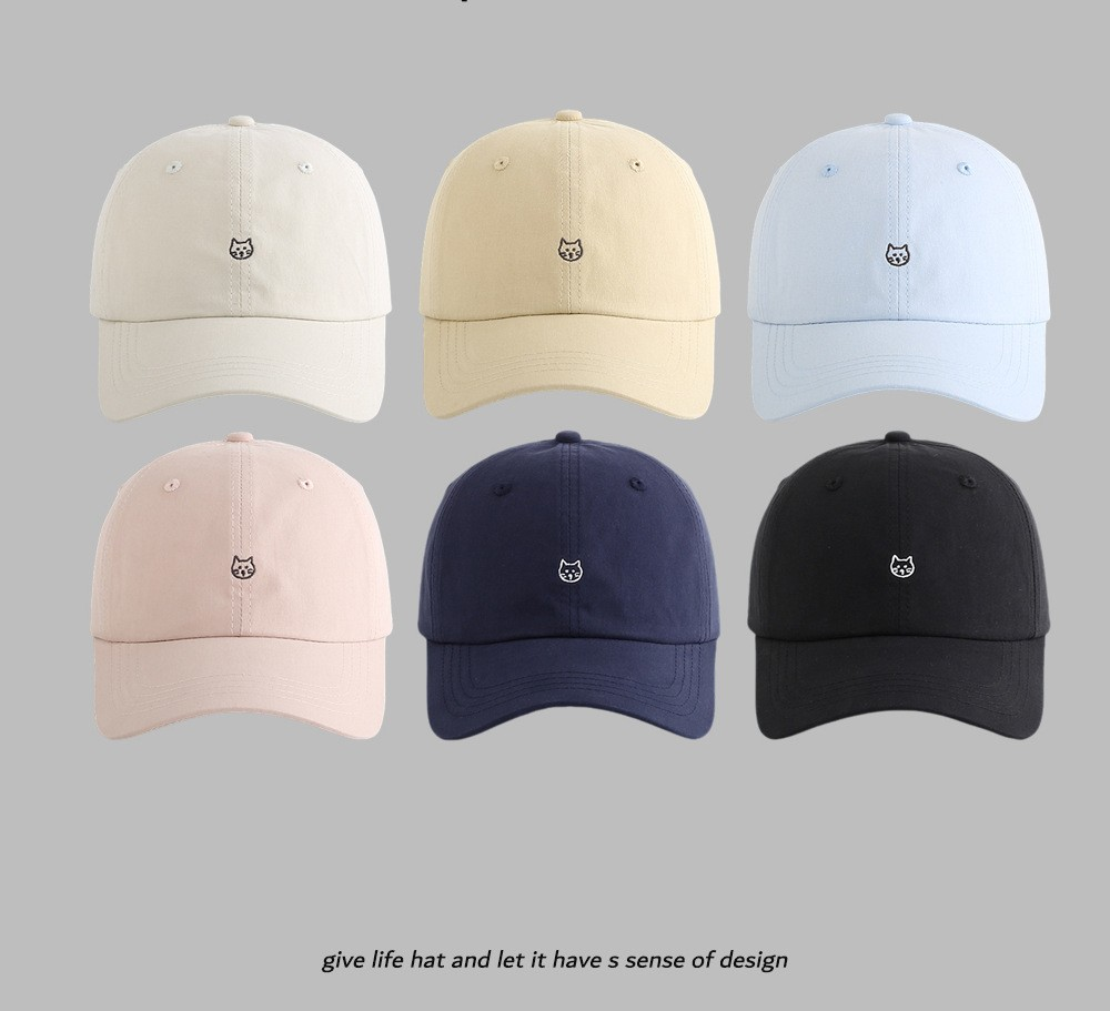 Embroidered Cute Kitten Baseball Cap