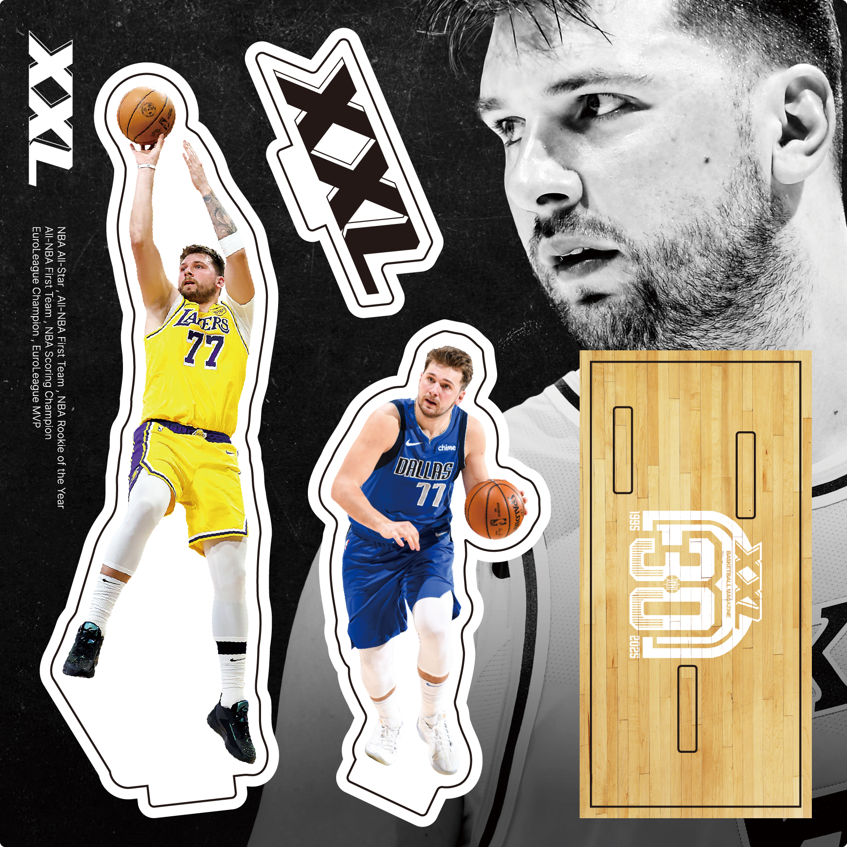 2025三月號 Luka Doncic 封面同款壓克力立牌