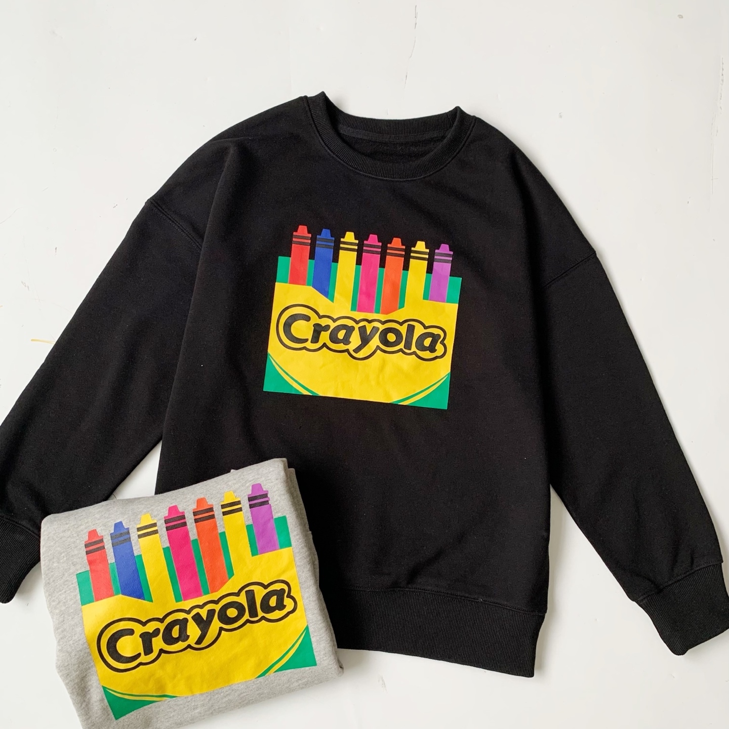 Crayola 長袖衛衣 sweatshirt (Made in Korea)