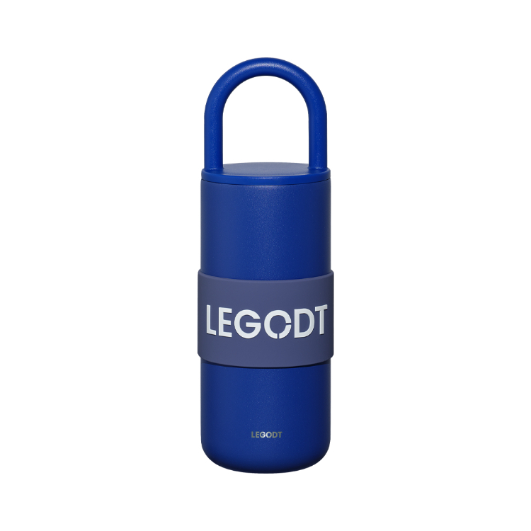 韓國 LEGODT 多巴胺繽紛提把保溫瓶 standard 600ml 藍色