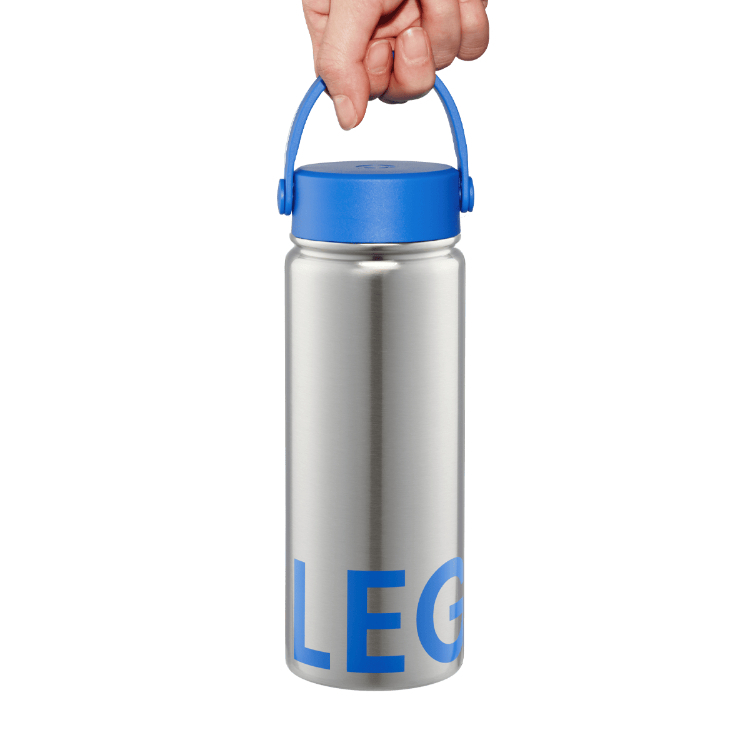 韓國 LEGODT 多巴胺繽紛定番保溫瓶 540ml 金屬色 藍