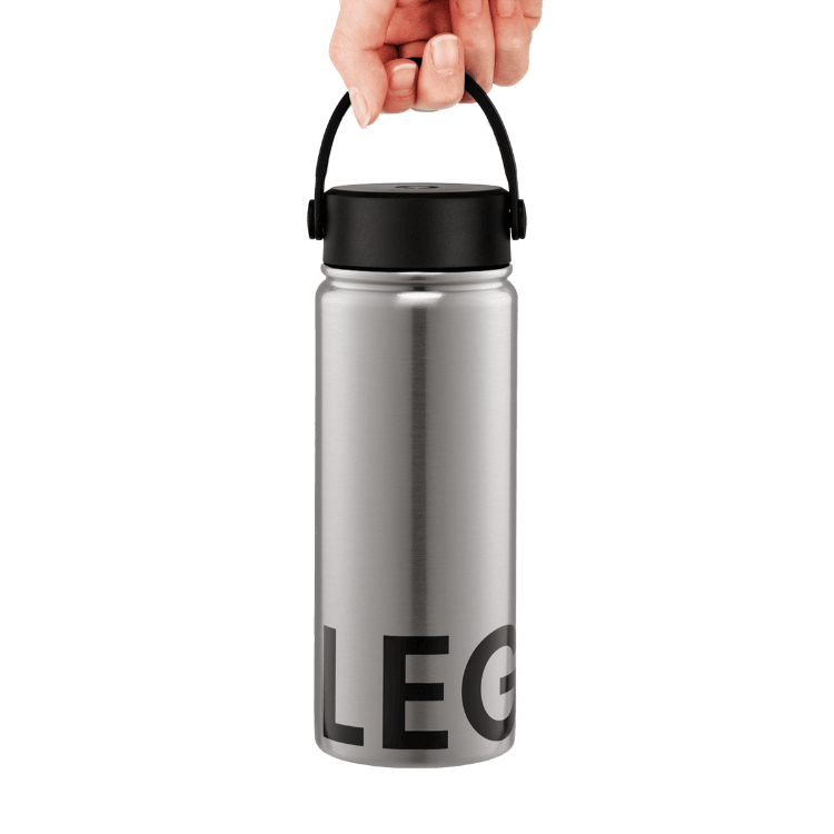 韓國 LEGODT 多巴胺繽紛定番保溫瓶 540ml 金屬色 黑