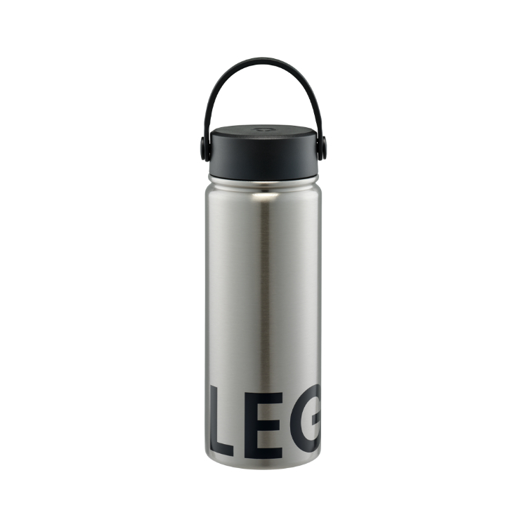 韓國 LEGODT 多巴胺繽紛定番保溫瓶 540ml 金屬色 黑