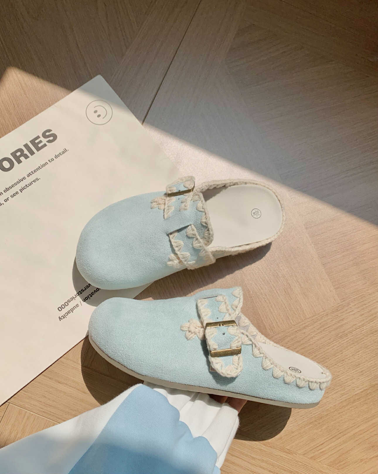 小蕾絲 勃肯拖鞋