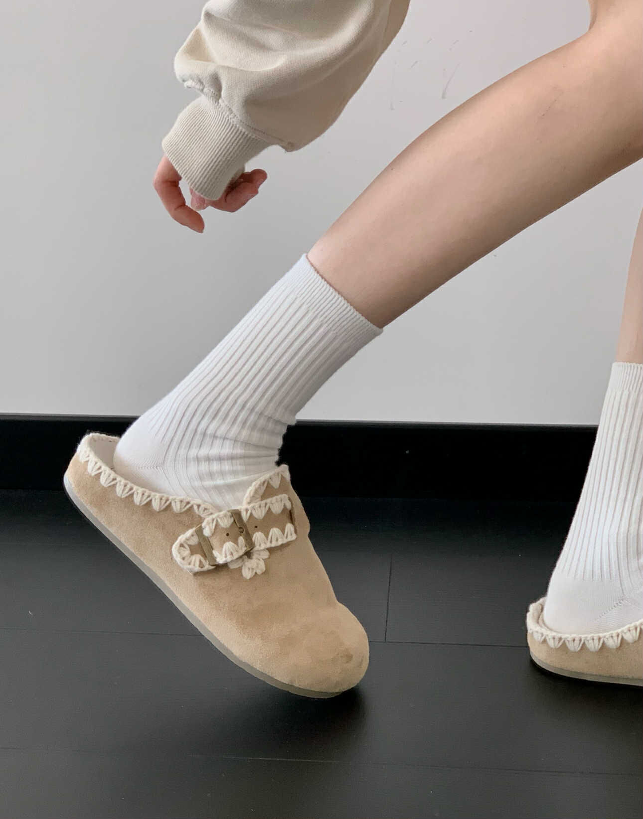 小蕾絲 勃肯拖鞋