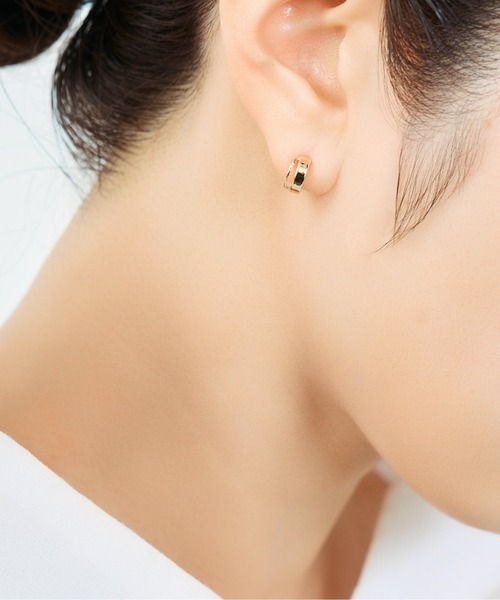 【me.luxe】K10流星伴月耳環