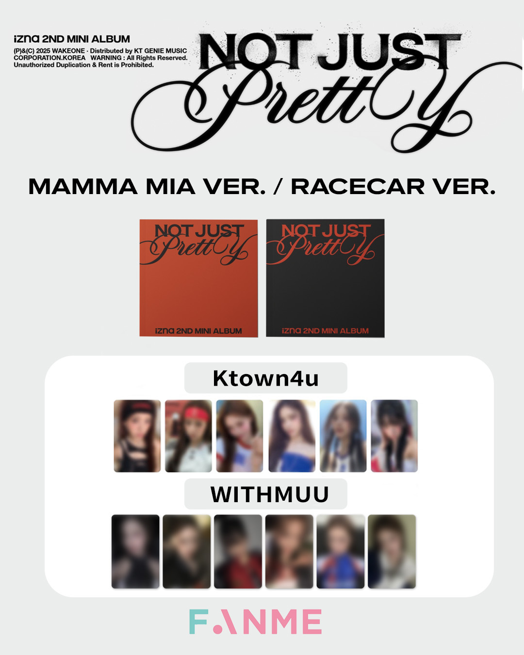 特典】izna - 第2張迷你專輯[Not Just Pretty] PHOTOBOOK - FANME