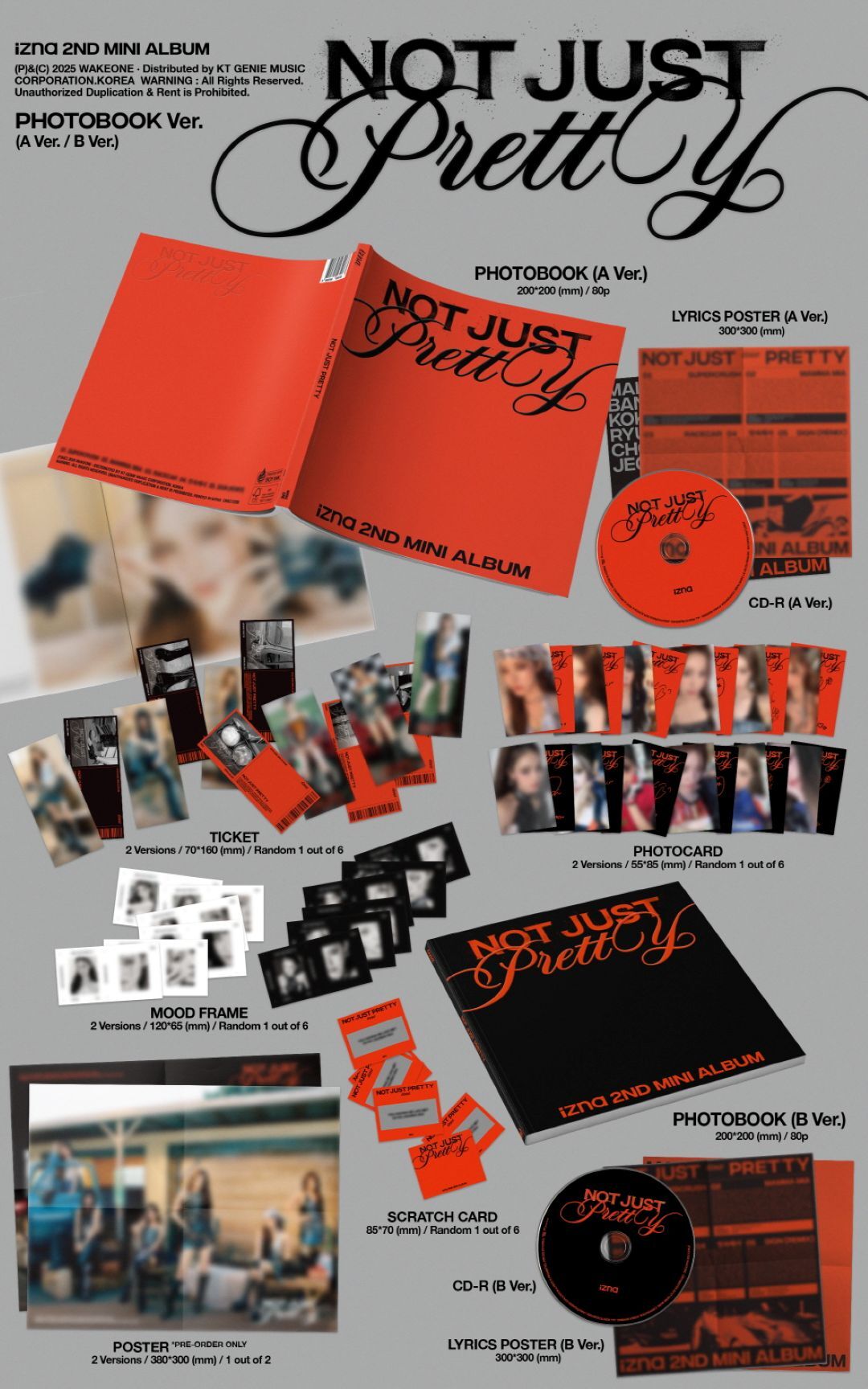 特典】izna - 第2張迷你專輯[Not Just Pretty] PHOTOBOOK - FANME