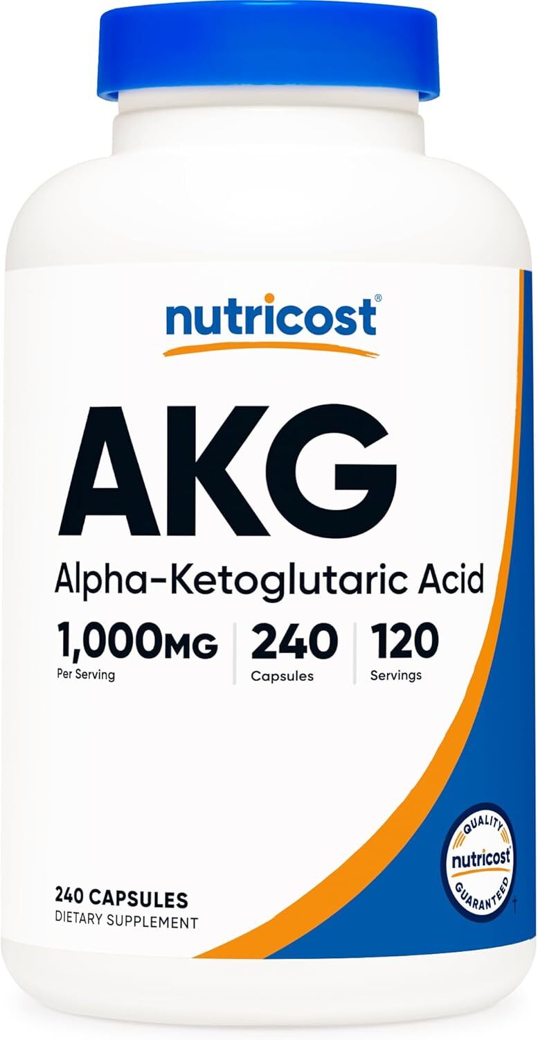 代購 Nutricost, AKG (Alpha-Ketoglutaric Acid), 240 Capsules (500 mg per Capsule)