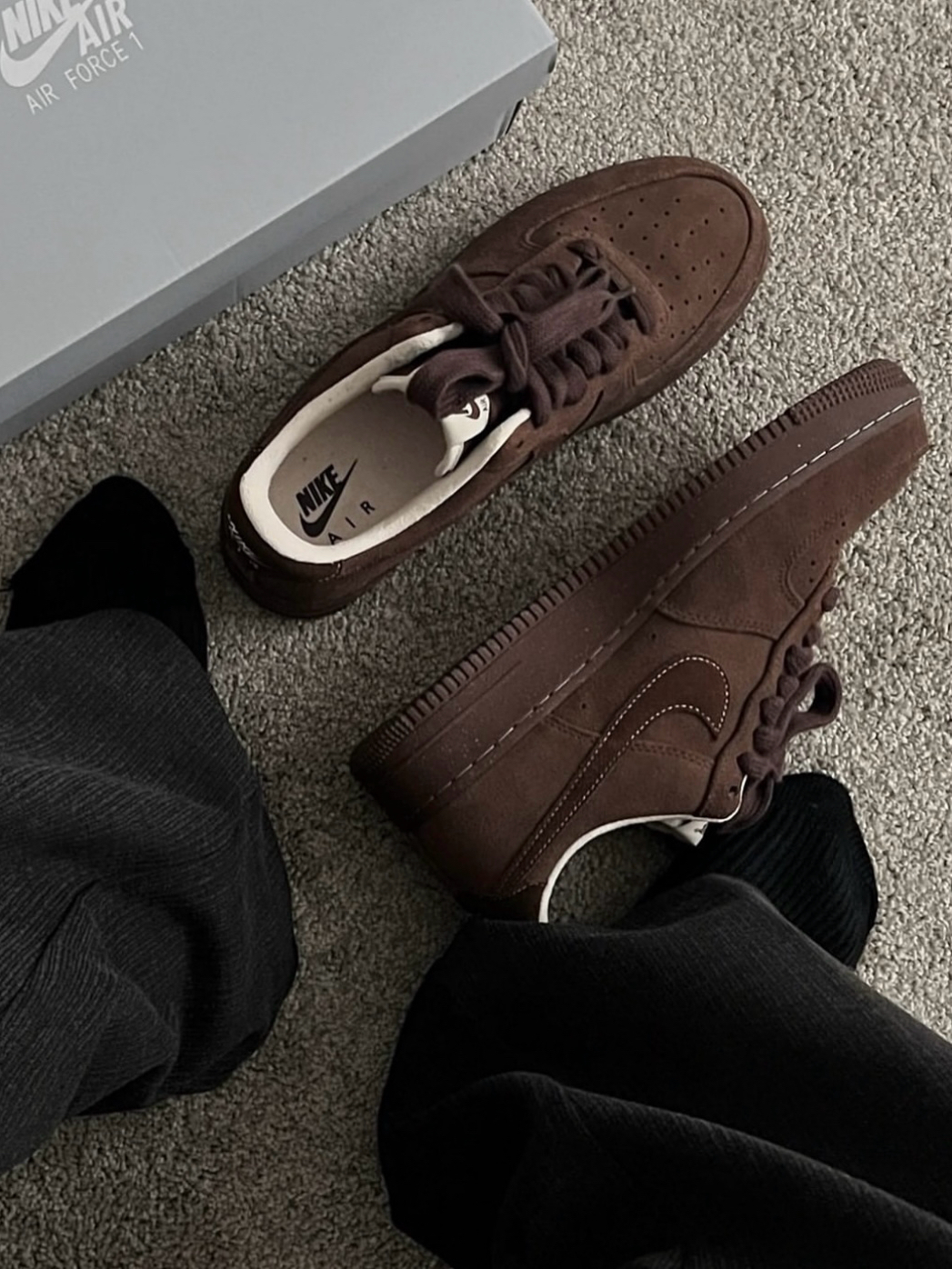 代購-Nike Air Force 1 "Cacao Wow" 巧克力色 FQ8901-259