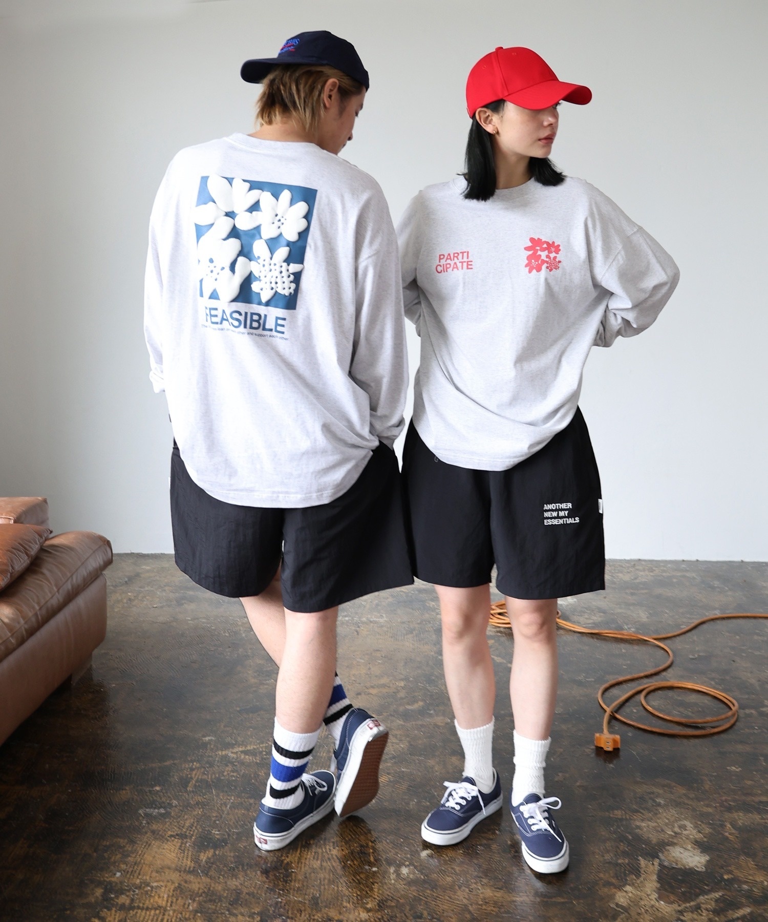 ANME / Floral print long-sleeved T-shirt