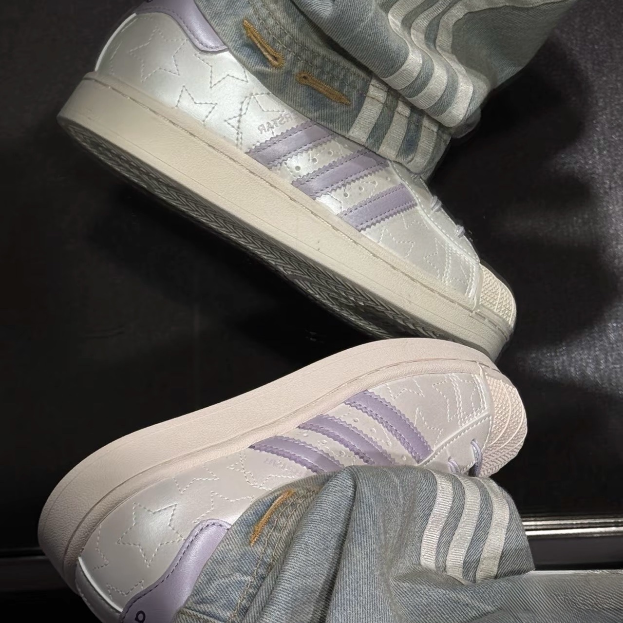 adidas Originals Superstar 2 貝殼頭 夢幻珠光 炫彩 香芋紫色 JR6984
