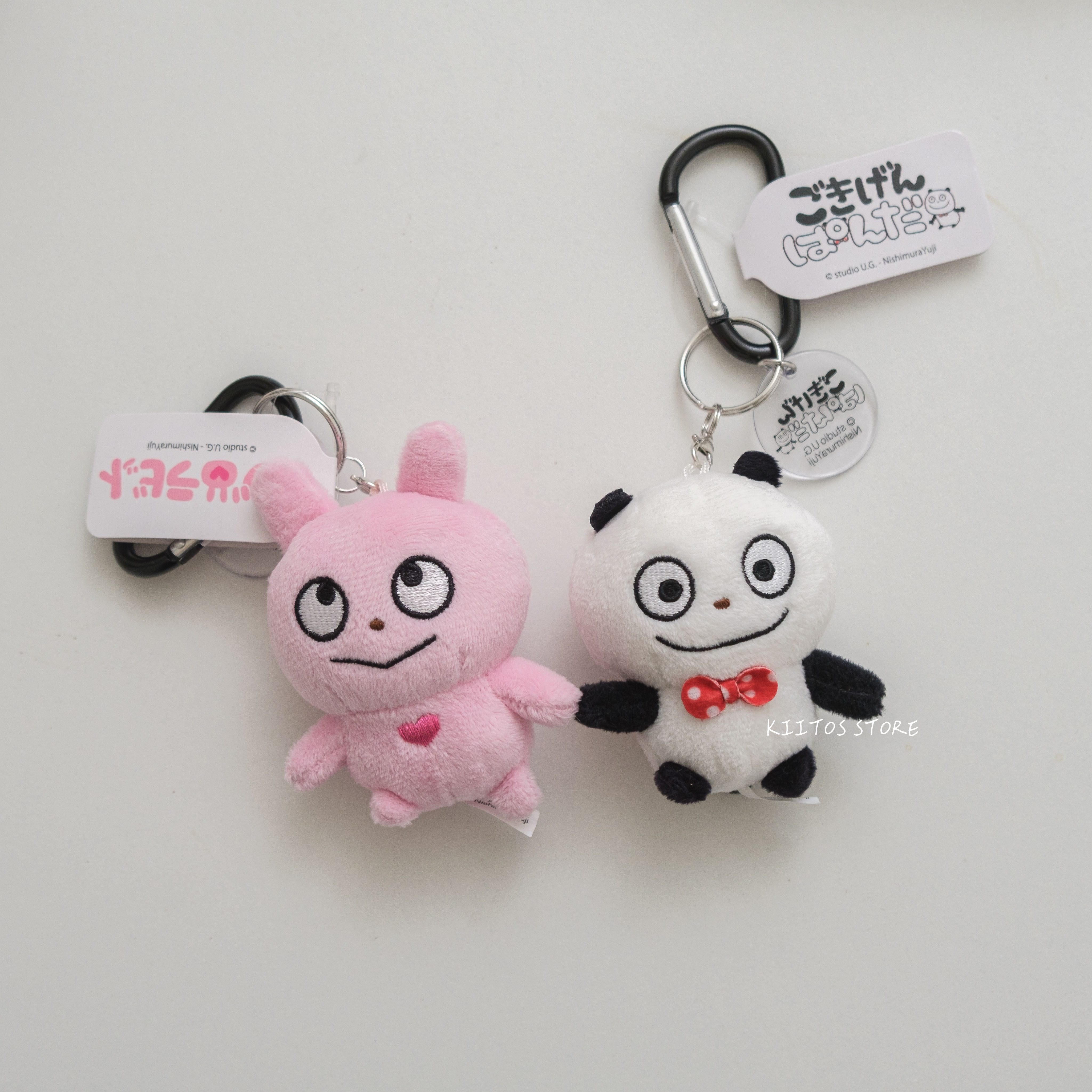 【現貨】日本代購 西村裕二 小松鼠 開心熊貓 戀愛兔 基本款 登山扣 吊飾