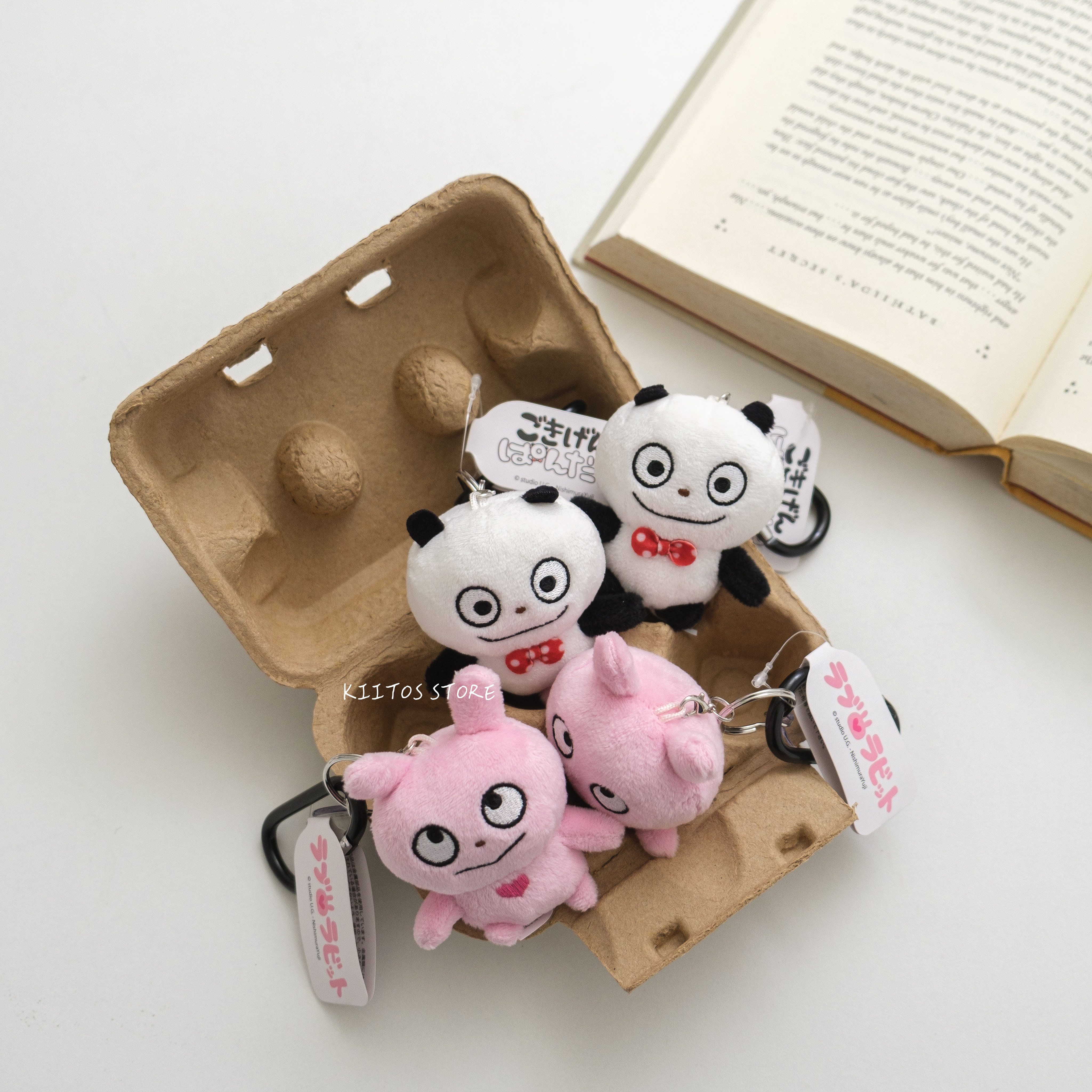【現貨】日本代購 西村裕二 小松鼠 開心熊貓 戀愛兔 基本款 登山扣 吊飾