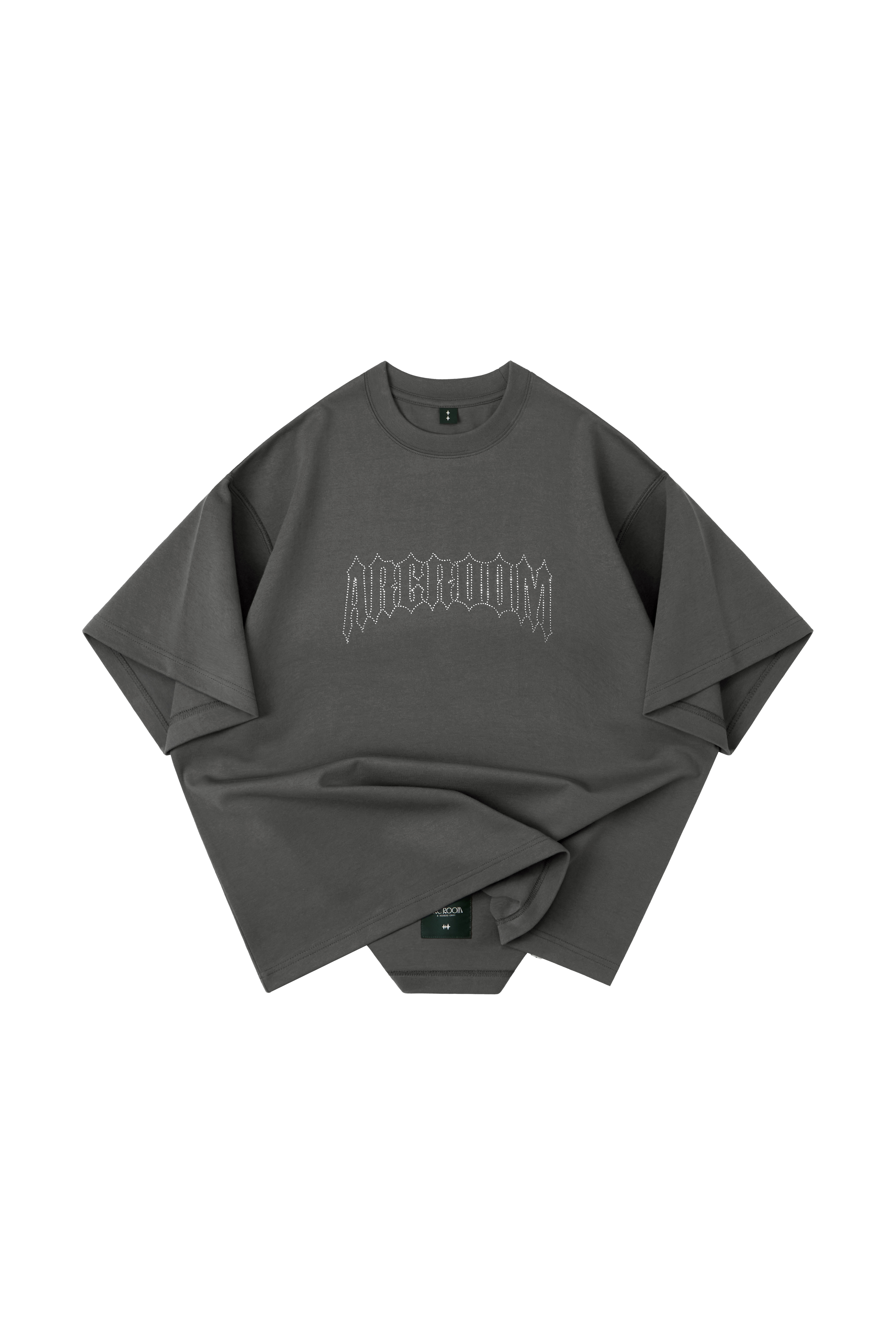 RHINESTONE TEE - DARK GRAY