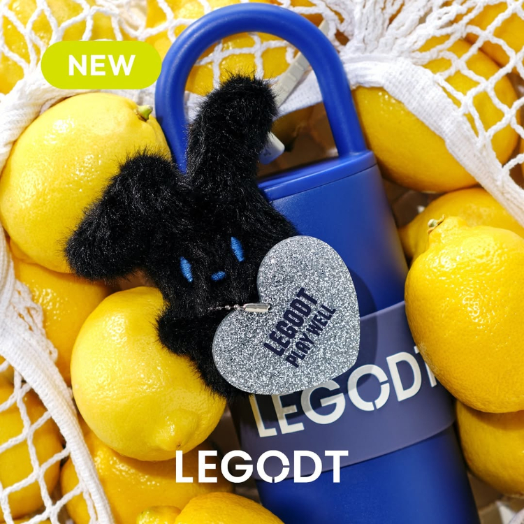 韓國 LEGODT 繽紛可愛配件 閃亮愛心 銀色