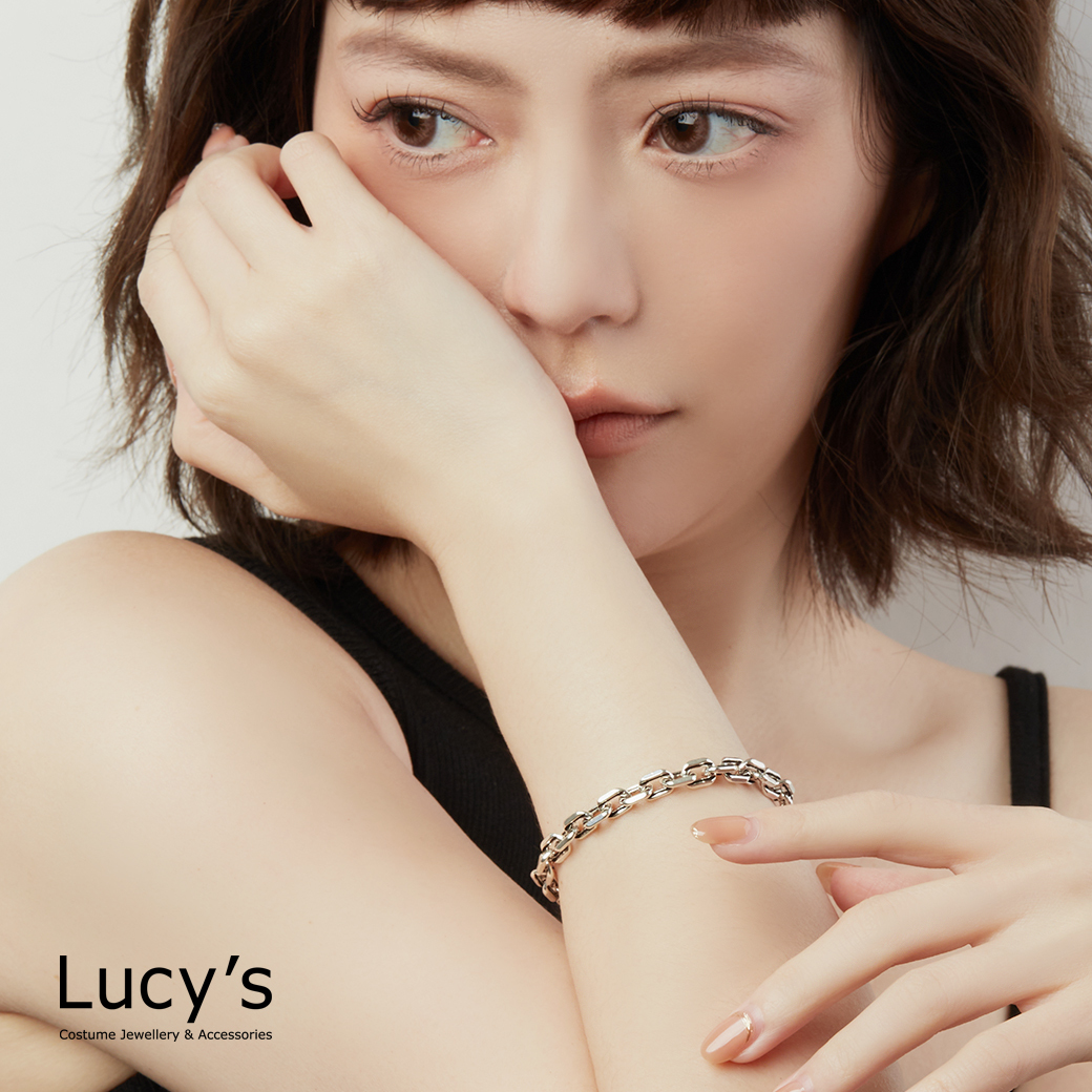 925純銀 個性粗練 硫化手鍊 (124943)