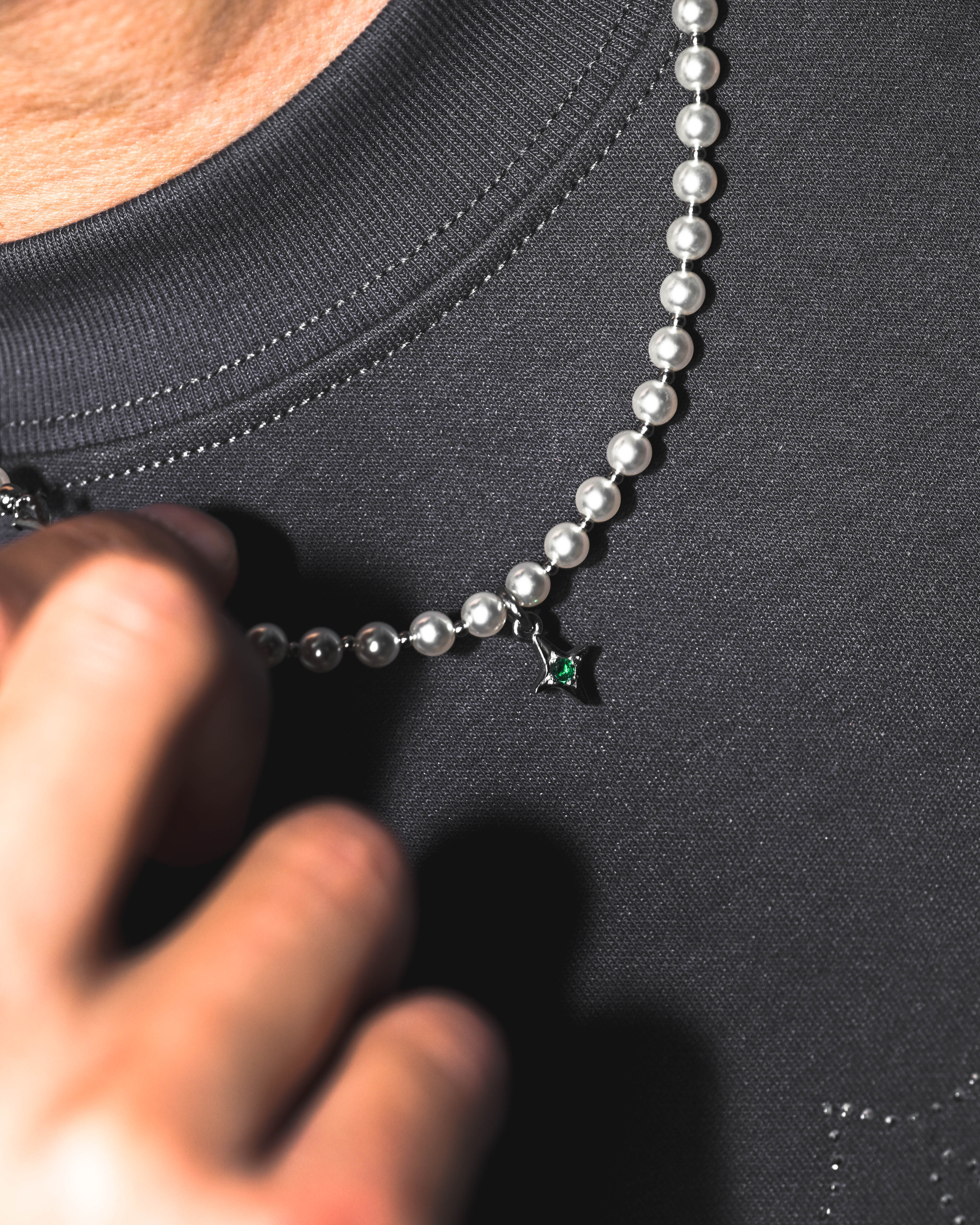 GEMHEART STAR PEARL NECKLACE