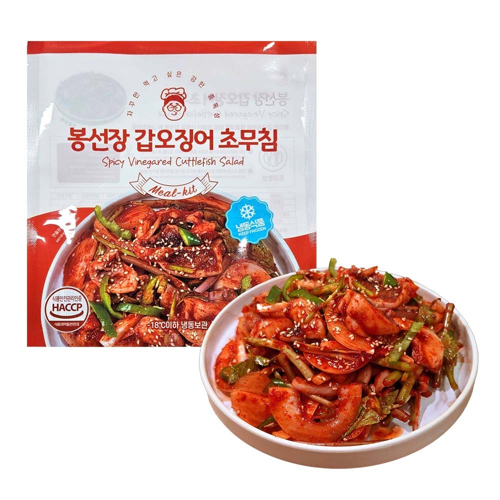 【BKSHOP】韓國奉船長-涼拌墨魚(辣味)350g