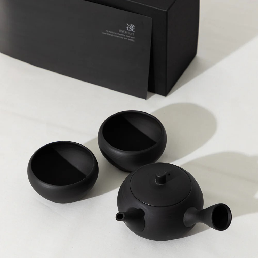 九州 常滑燒 手工茶具禮盒｜SALIU