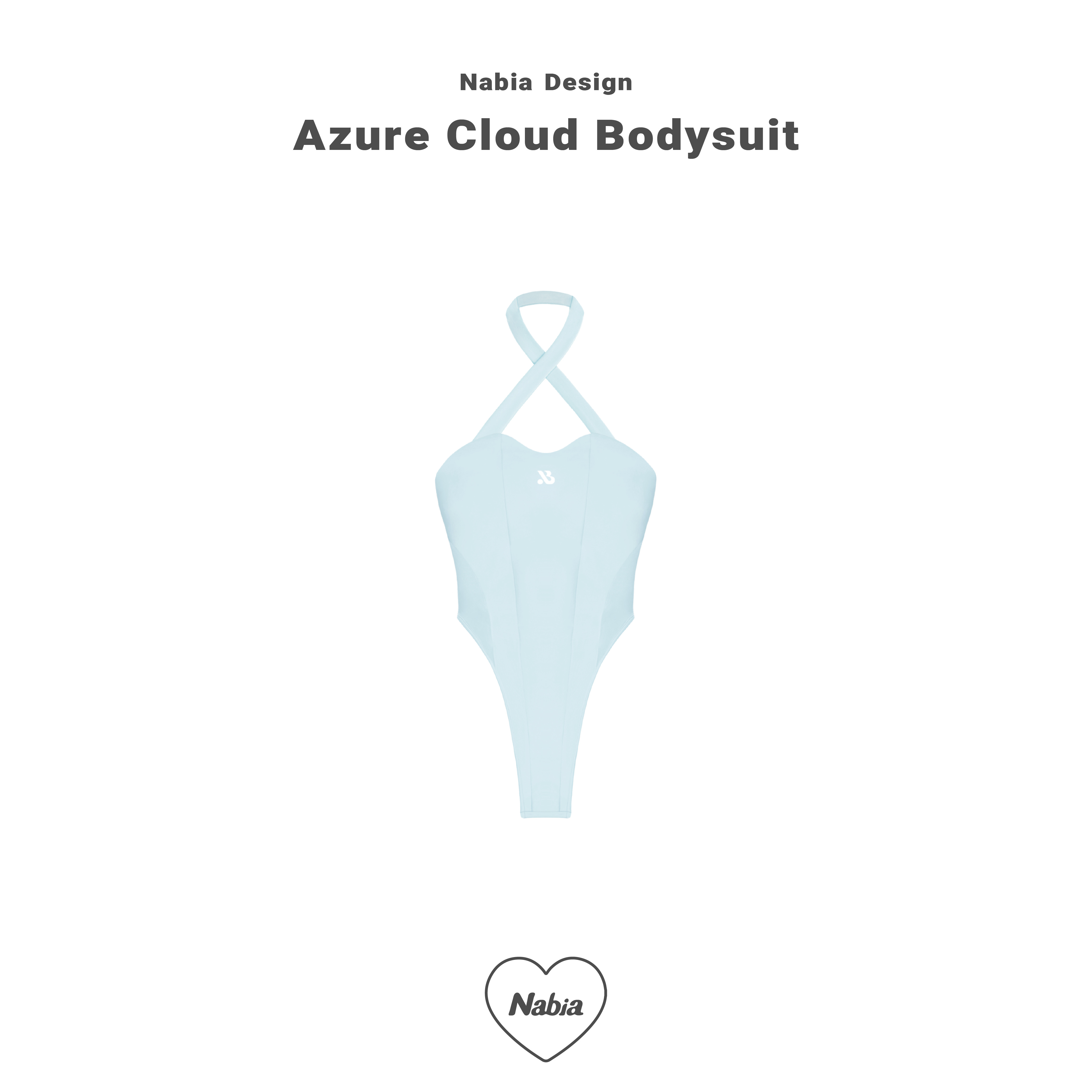 交叉繞脖修身連體衣