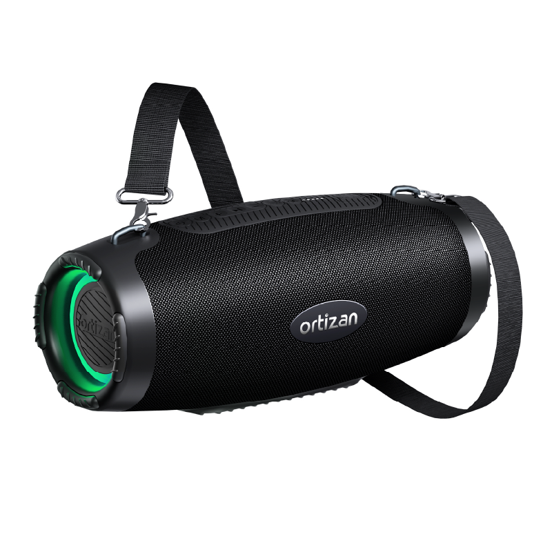 【ortizan】M8 Deep Bass Speaker | 100W Portable RGB Light IPX7 Waterproof