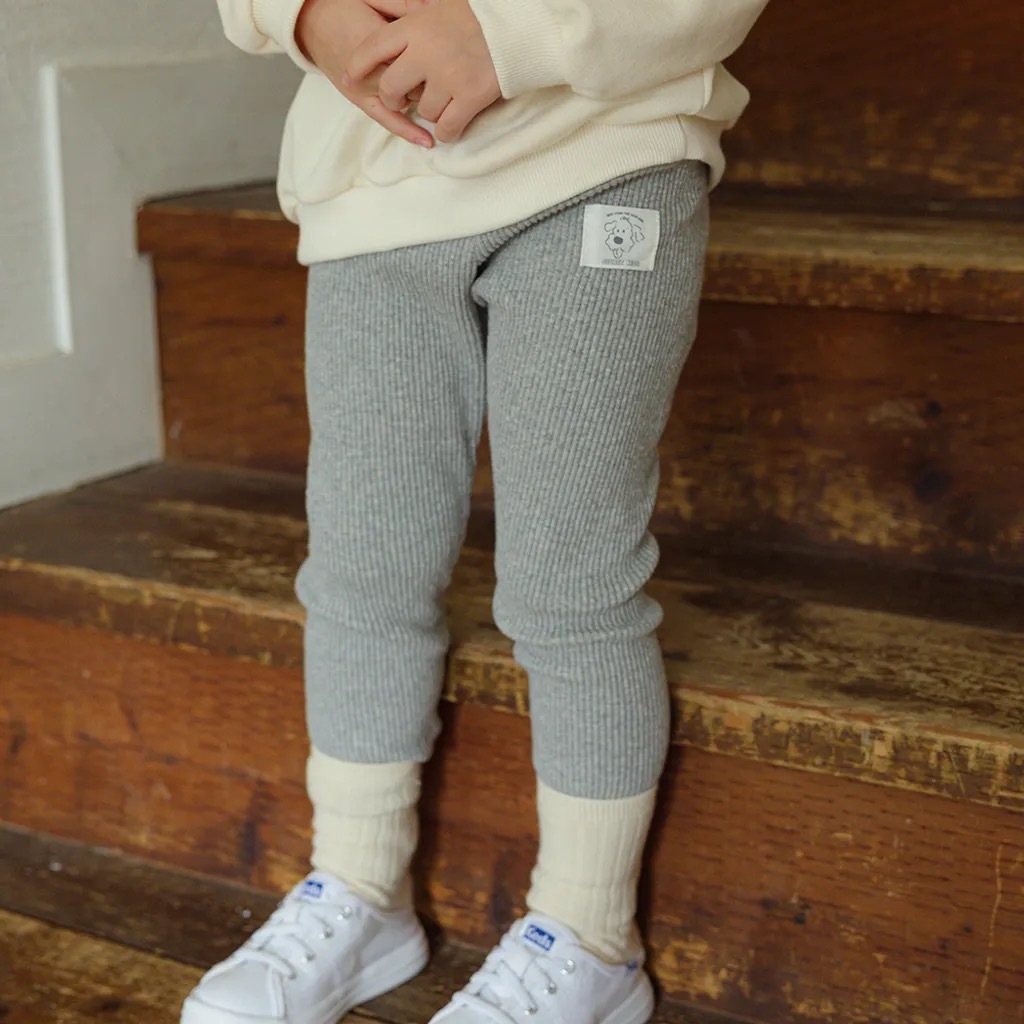 祕密童裝｜秋季羅紋貼腿褲｜