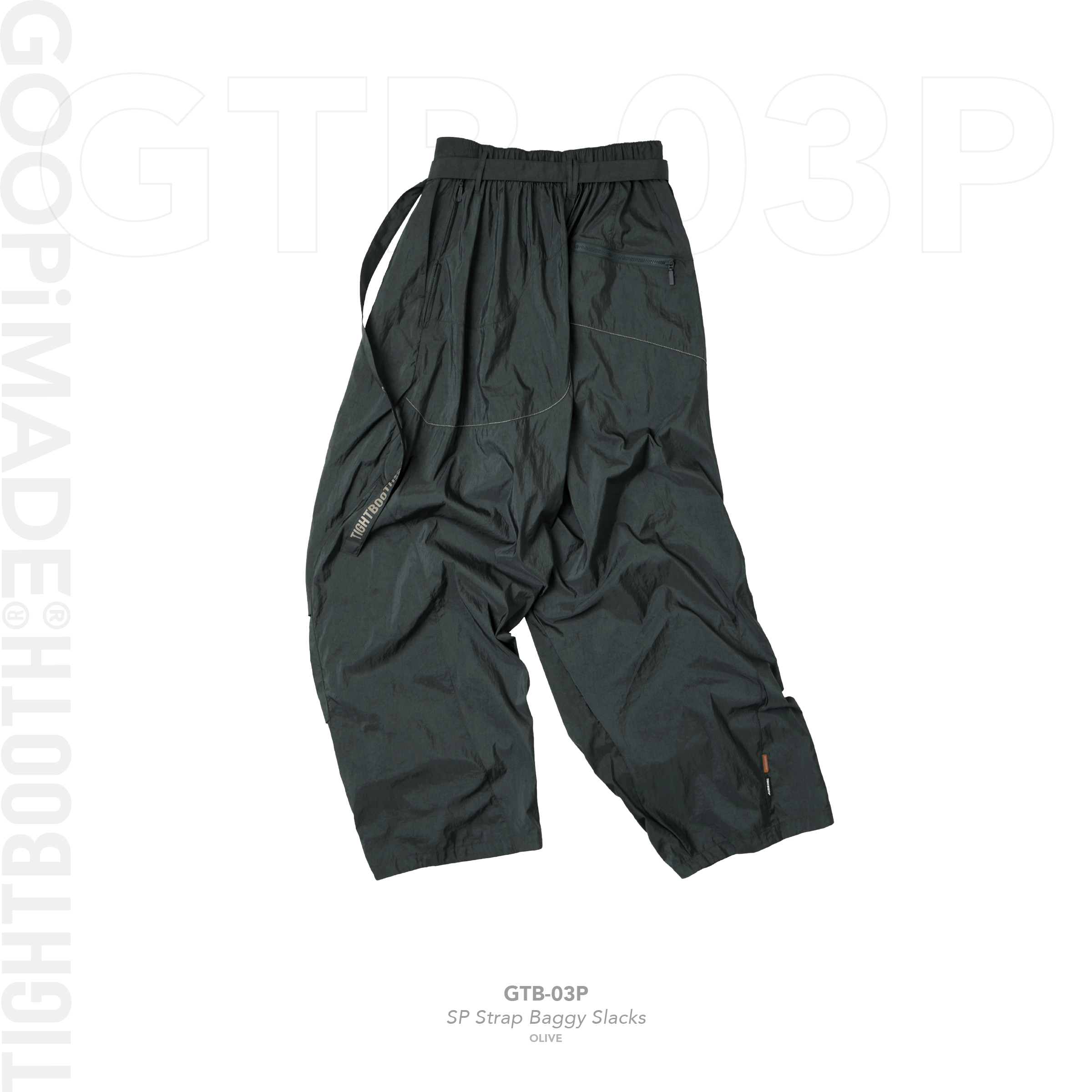 パンツ GOOPiMADE TIGHTBOOTH Strap Baggy Slacks GOOPiMADE® x TIGHTBOOTH “GTB-03P” SP Strap Baggy Slacks