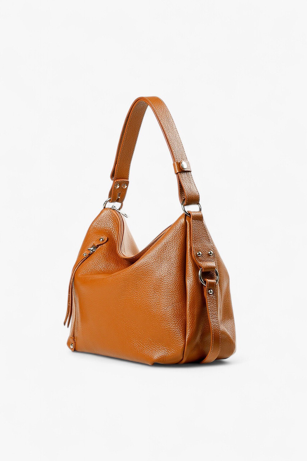 Teramo 中性中型肩背包 棕色