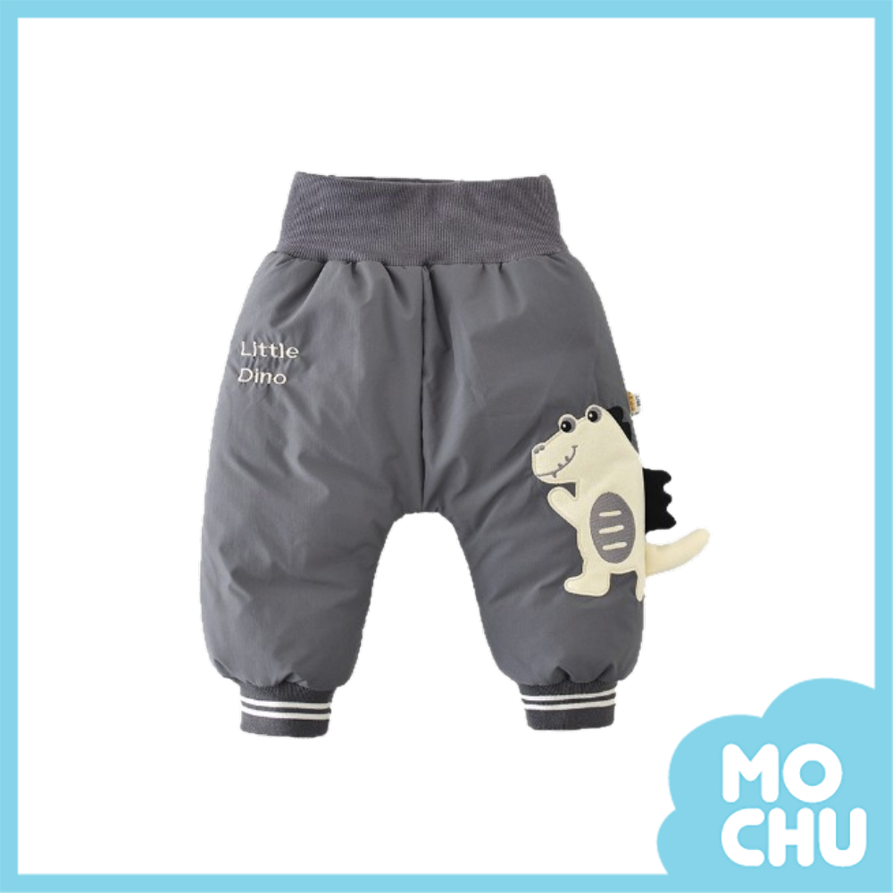 微笑小恐龍加絨加厚長褲