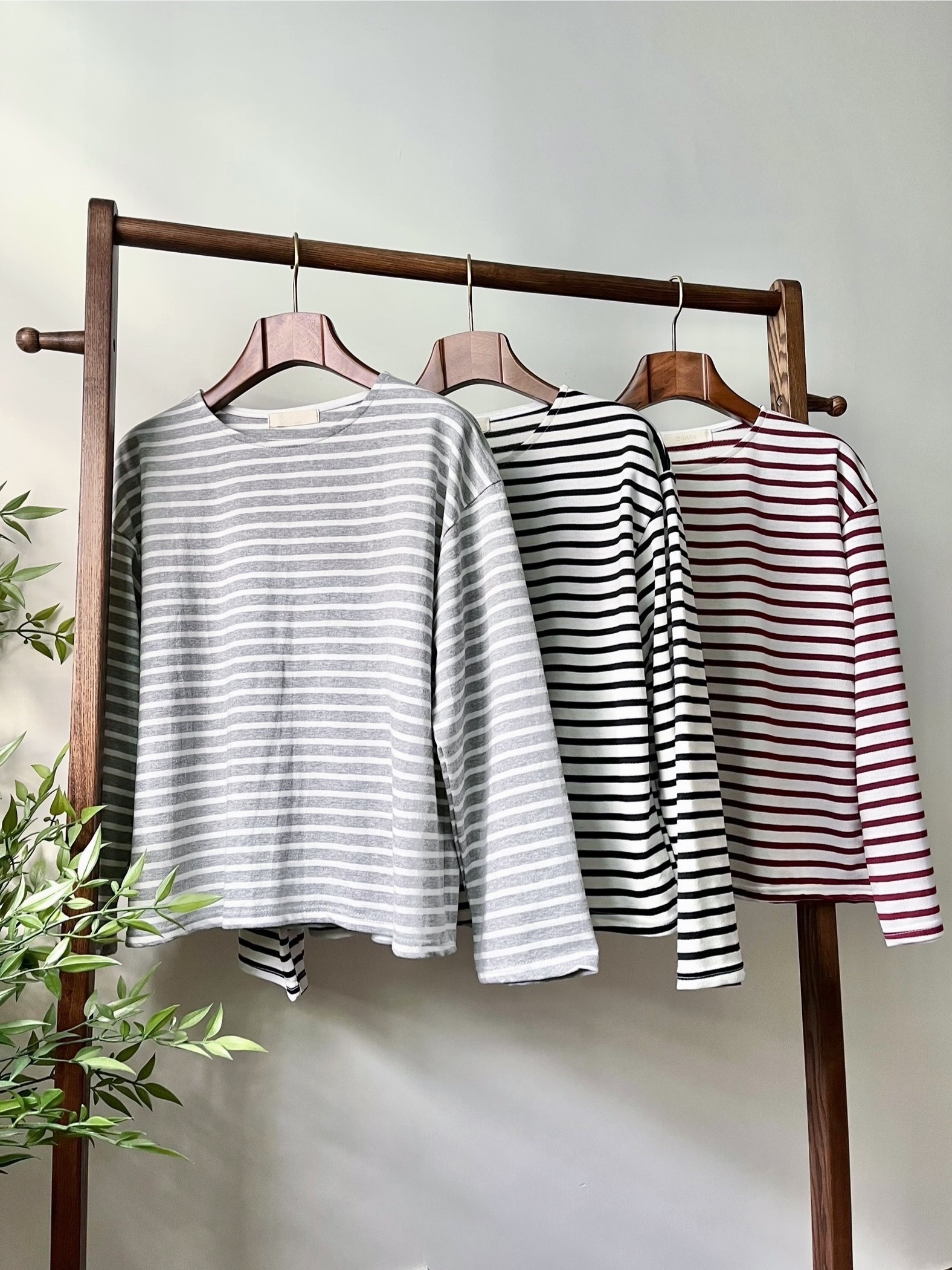 🌿Basic 橫間長袖Tee