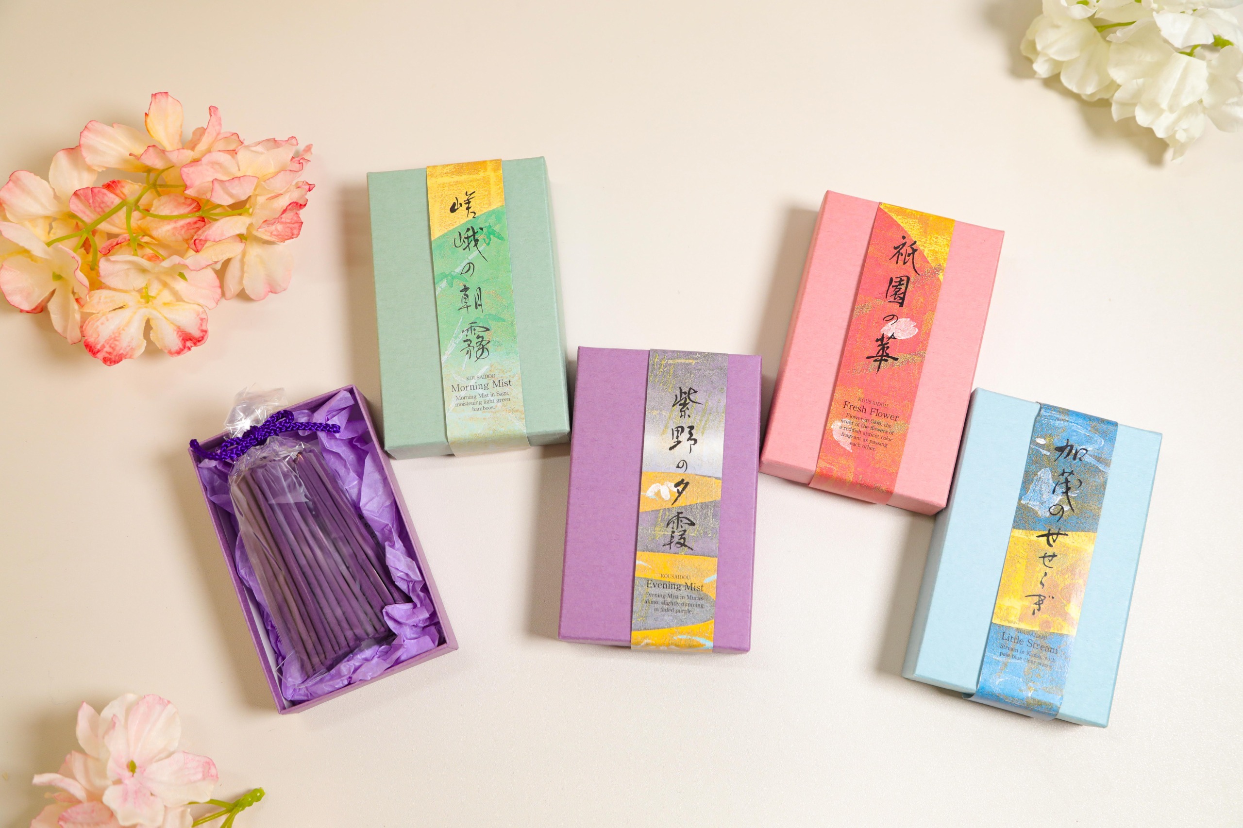 [訂貨] 香彩堂 山紫水明 線香 五味 *訂貨約3個月* F101 綠色 / F102 紅色 / F103 紫色 / F104 藍色 / F105 黃色 (0924live)