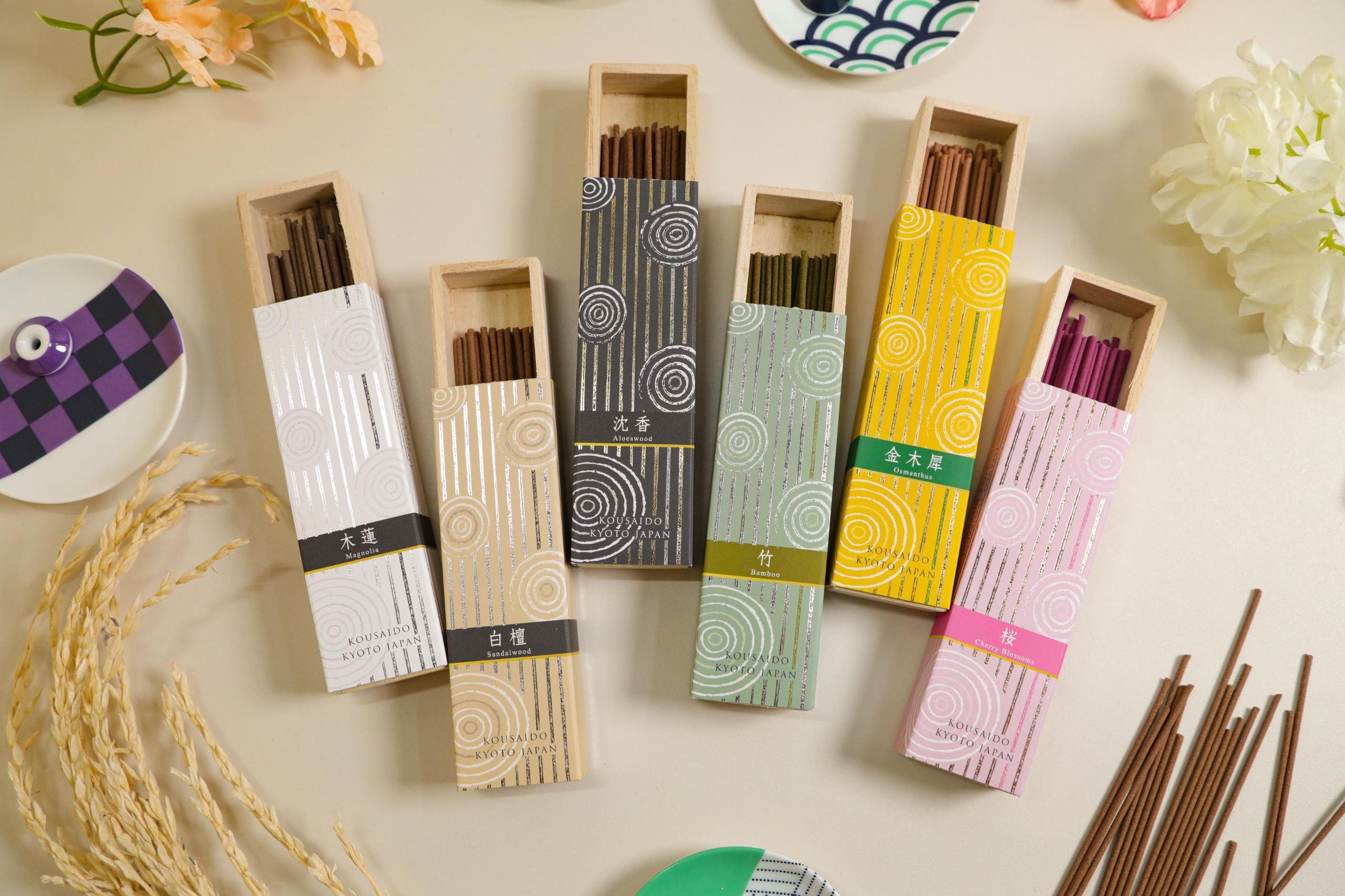 [訂貨] 香彩堂 京都 百樂香 線香 沉香 *訂貨約3個月* (0924live) F110竹 / F111白壇 / F112櫻 / F113金木犀 / F114沉香 / F115木蓮