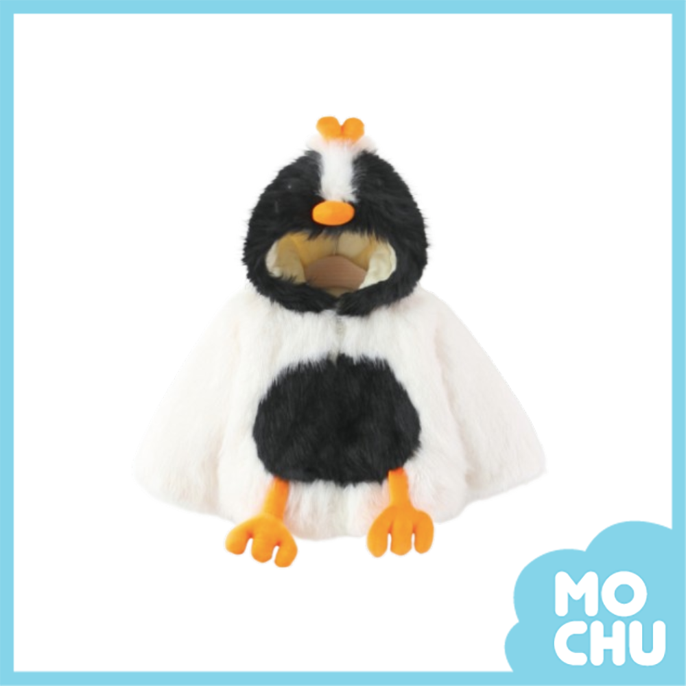 企鵝寶寶加絨加厚外套(三色)