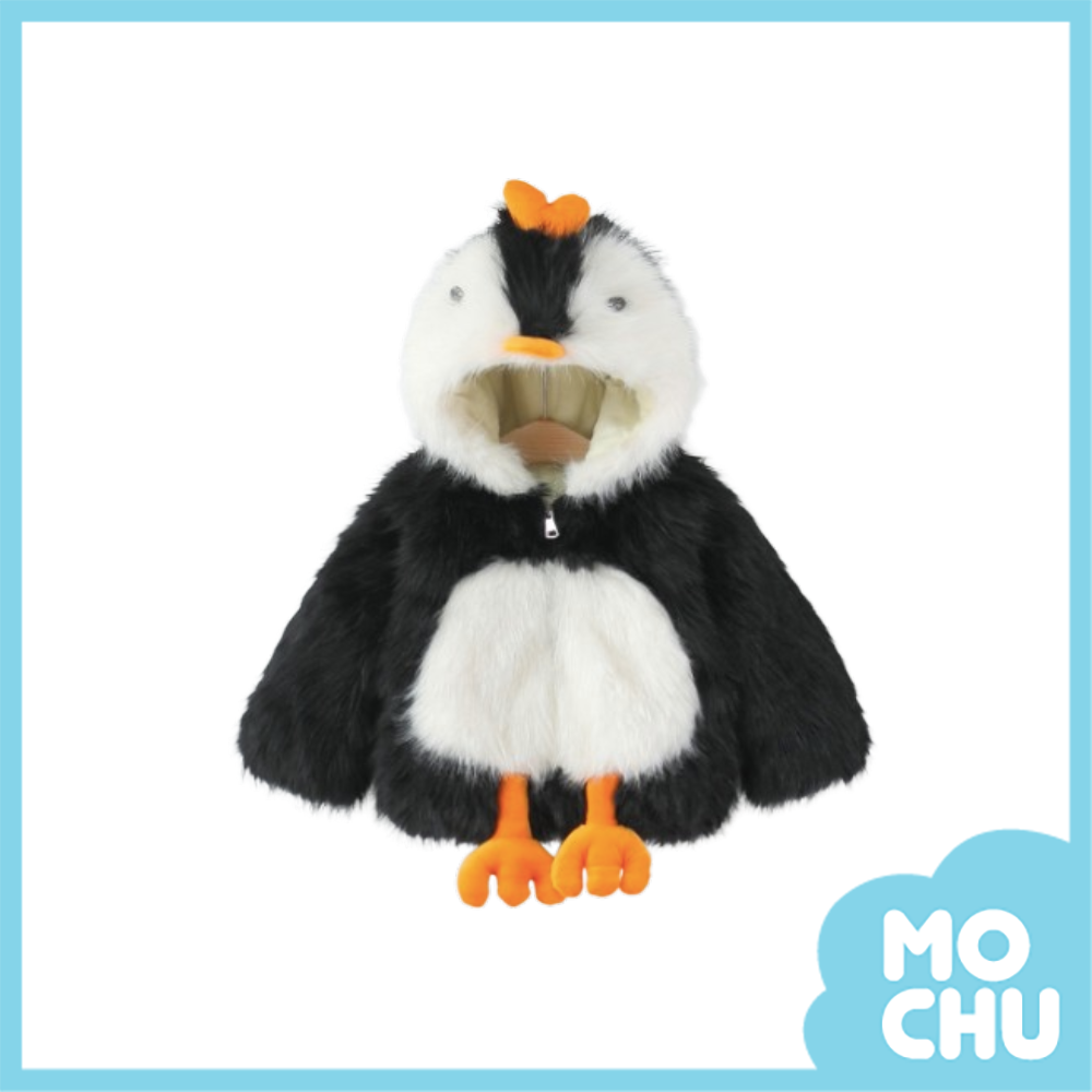 企鵝寶寶加絨加厚外套(三色)