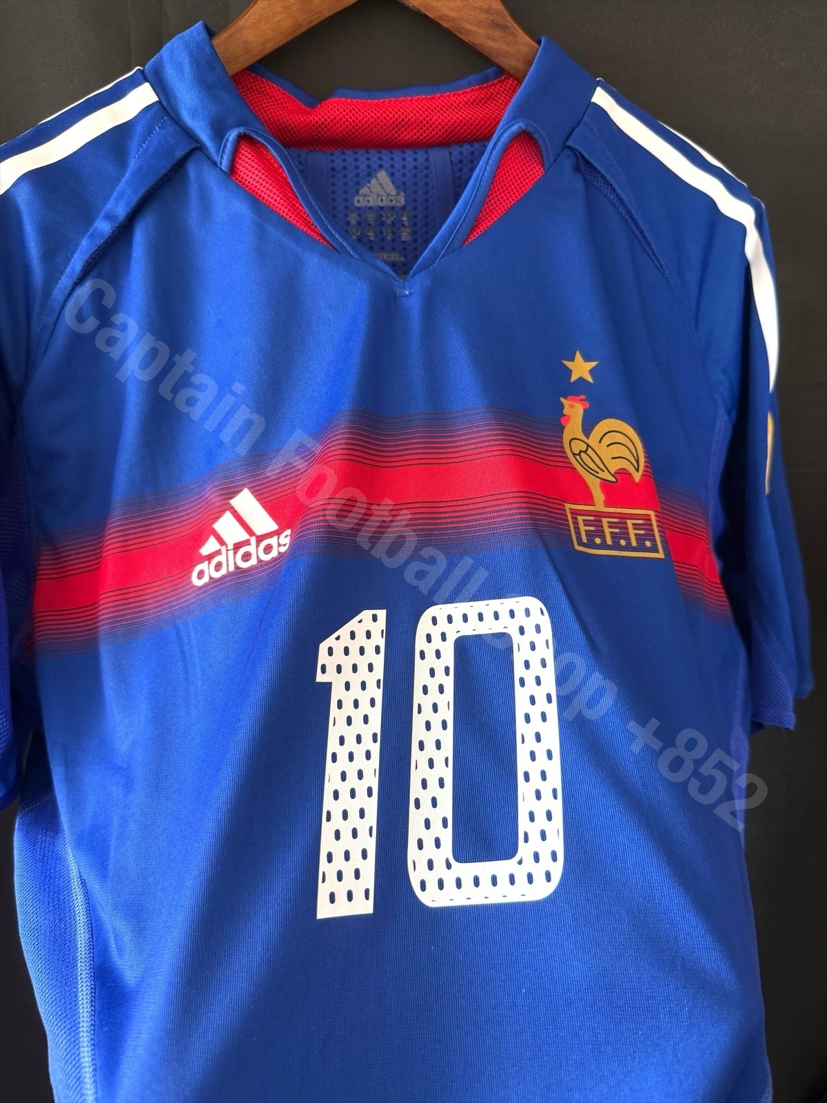 France 2004 UEFA Euro Adidas Home Authentic Player Shir