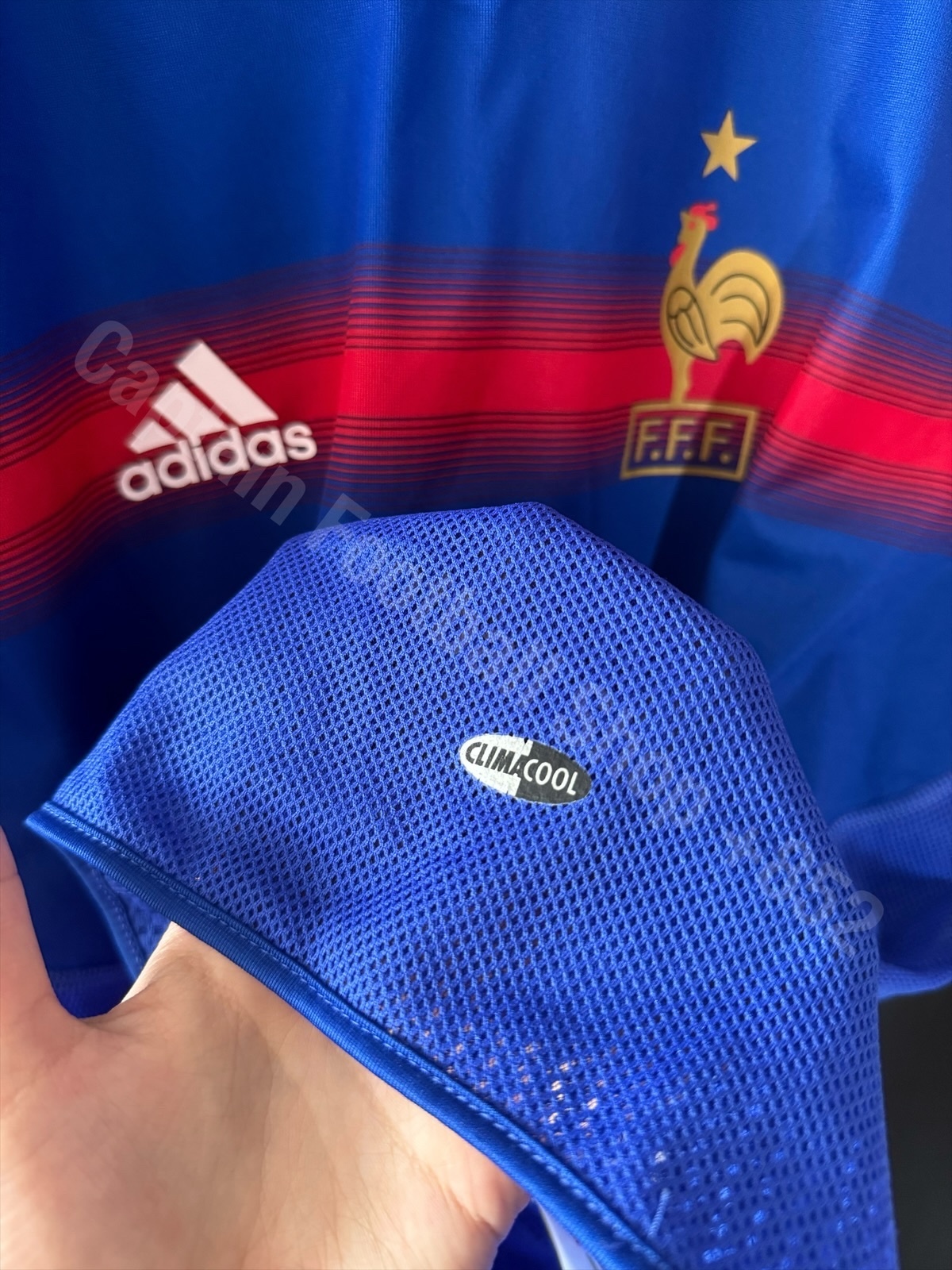 France 2004 UEFA Euro Adidas Home Authentic Player Shir